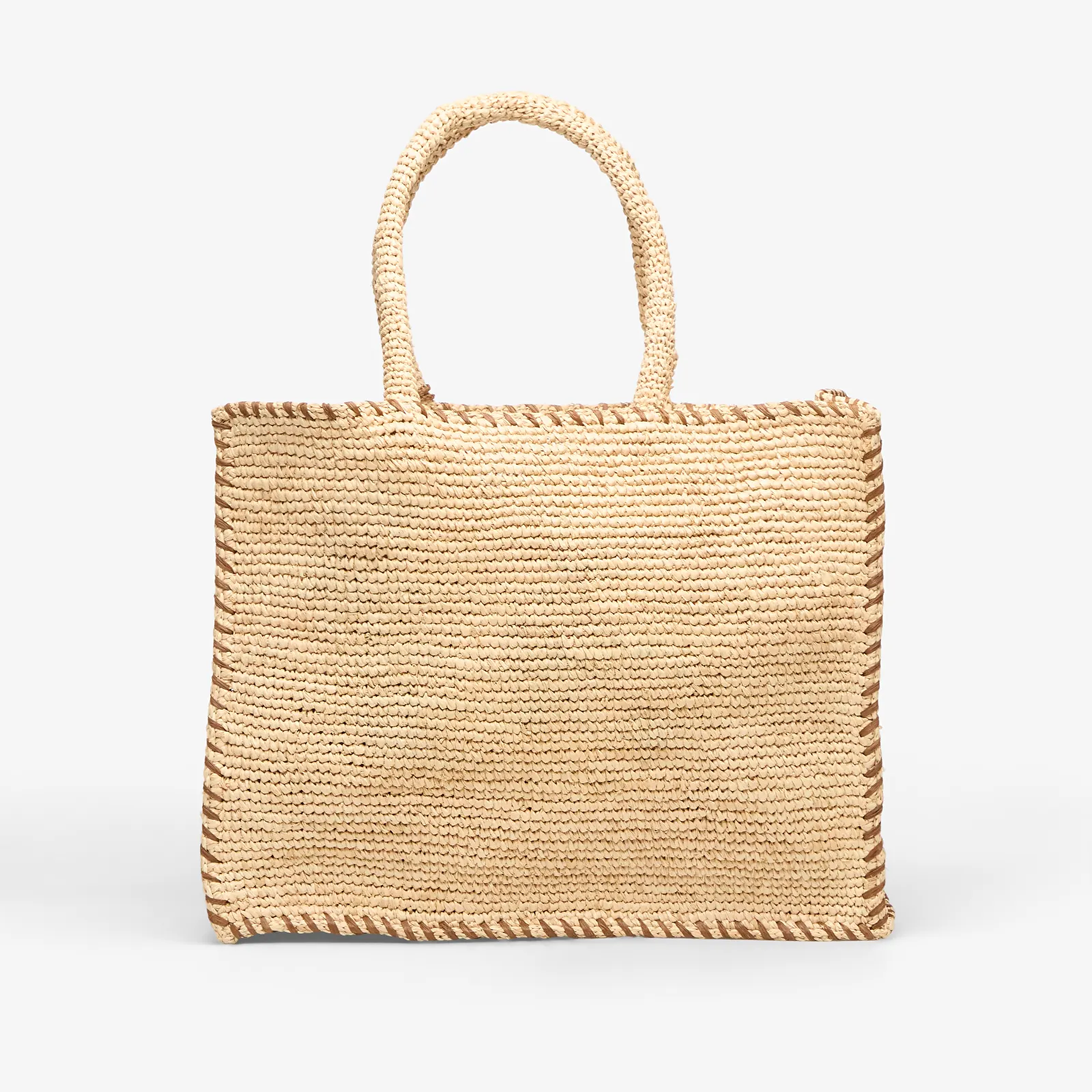 Handbags MC2 Saint Barth Vanity Raffia Bag Border