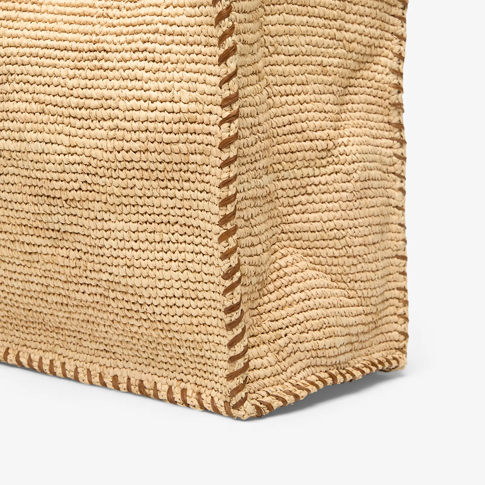 Handbags MC2 Saint Barth Vanity Raffia Bag Border
