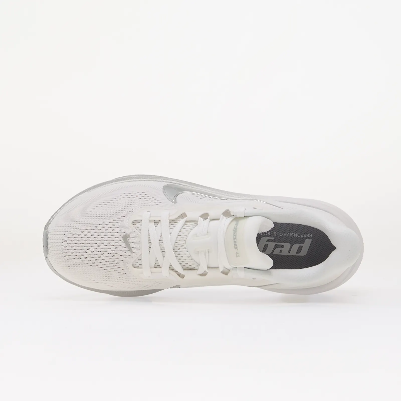 Sneakers og sko til kvinder Nike Pegasus 42 White/ Metallic Silver-Wolf Grey