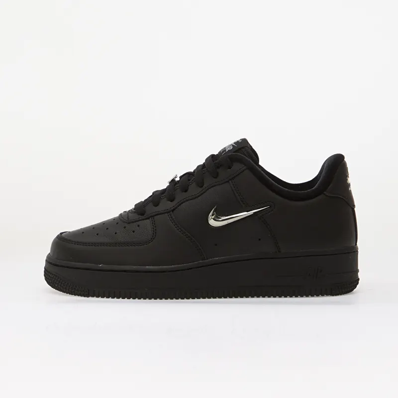 Nike Air Force 1 '07 Black/ Metallic Silver-Wolf Grey