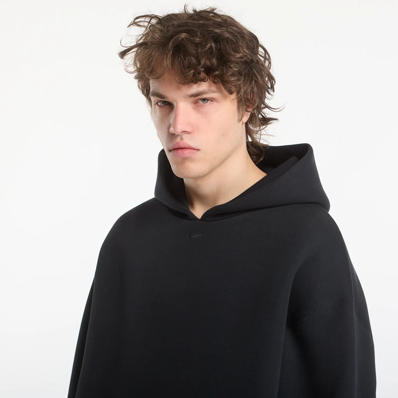 Herren-Sweatshirts Nike Tech Men's Fleece Pullover Hoodie Black/ Black
