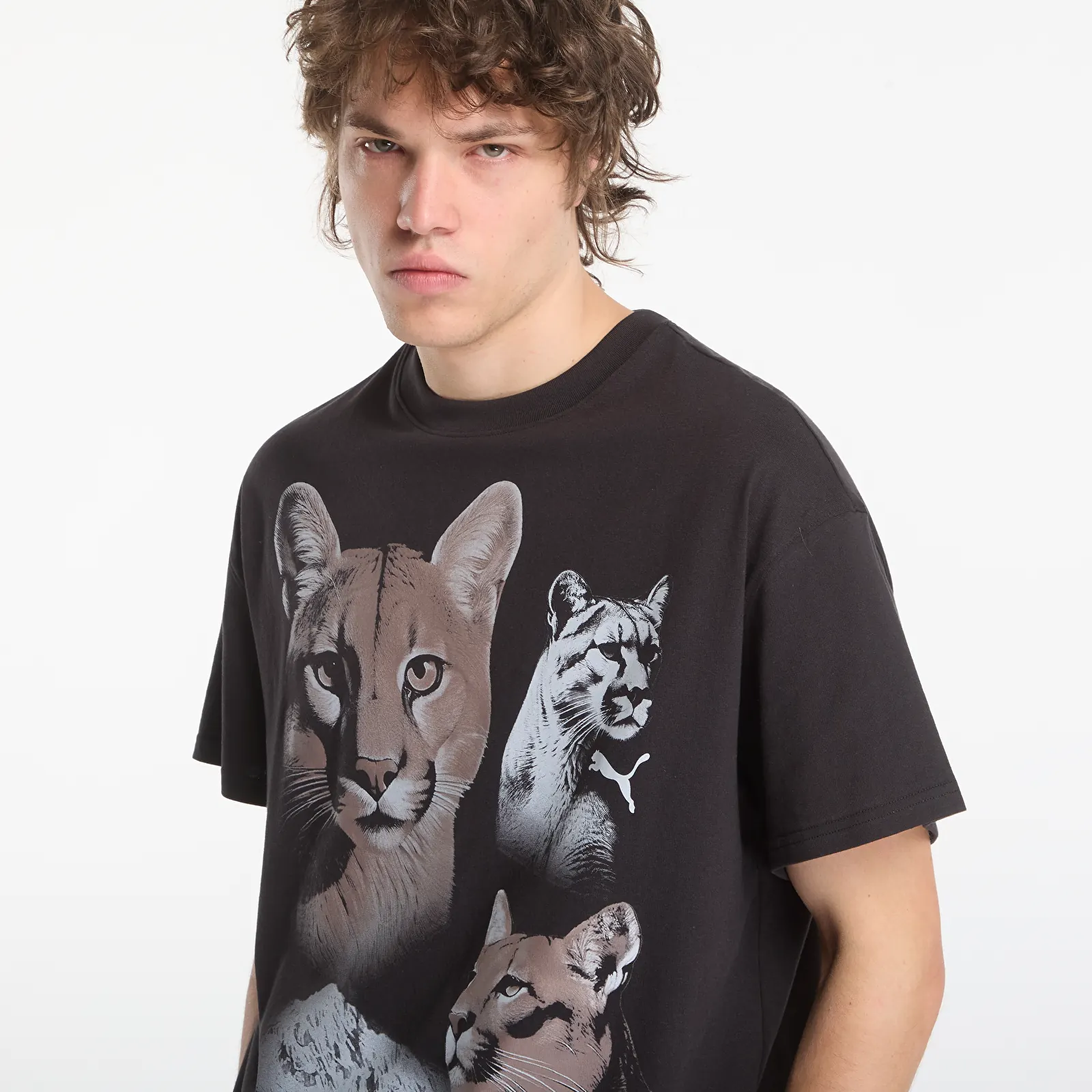 Men's T-shirts Puma Dylan Wildcat Tee Ii Puma Black