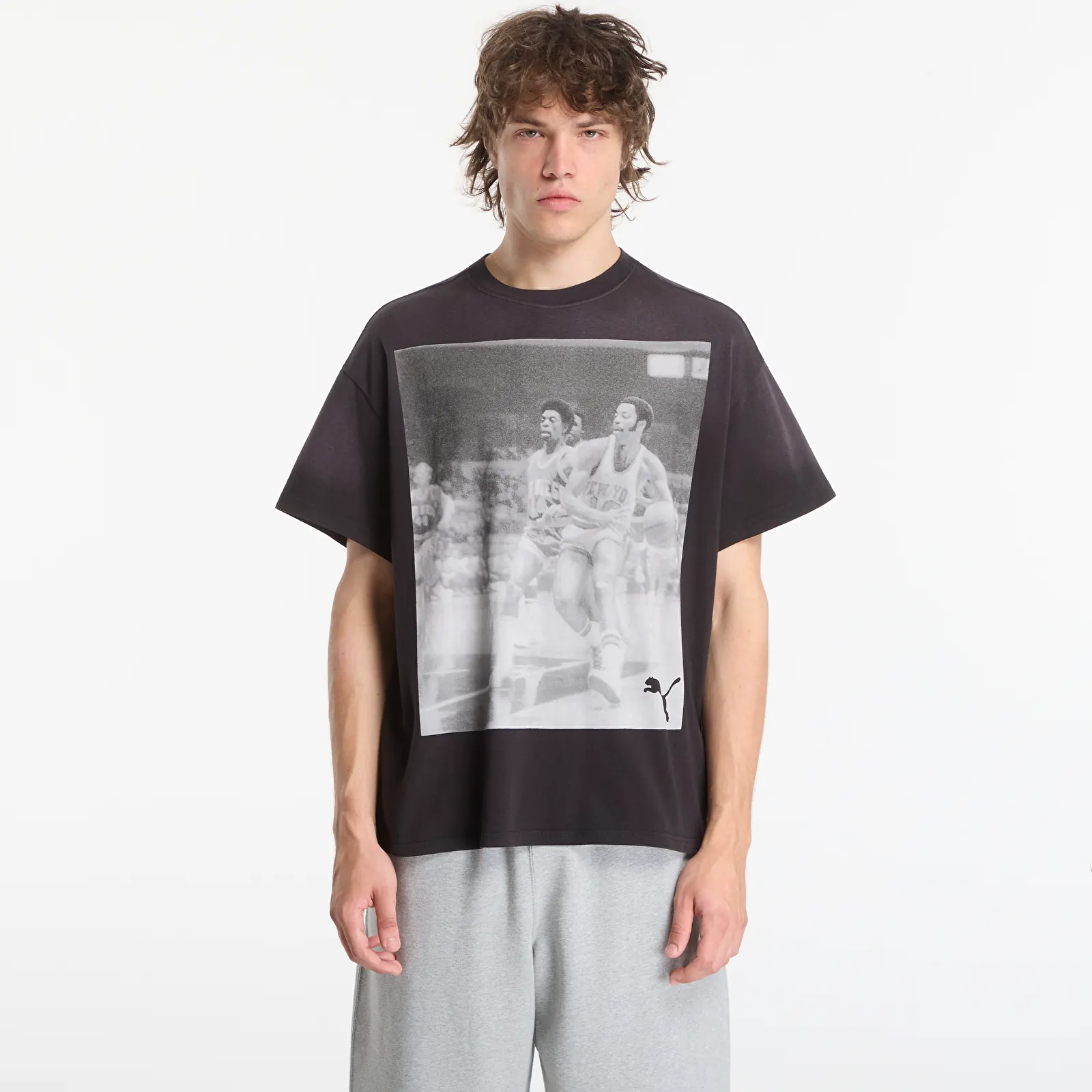 Pánske tričká Puma Memory Lane Tee I Puma Black