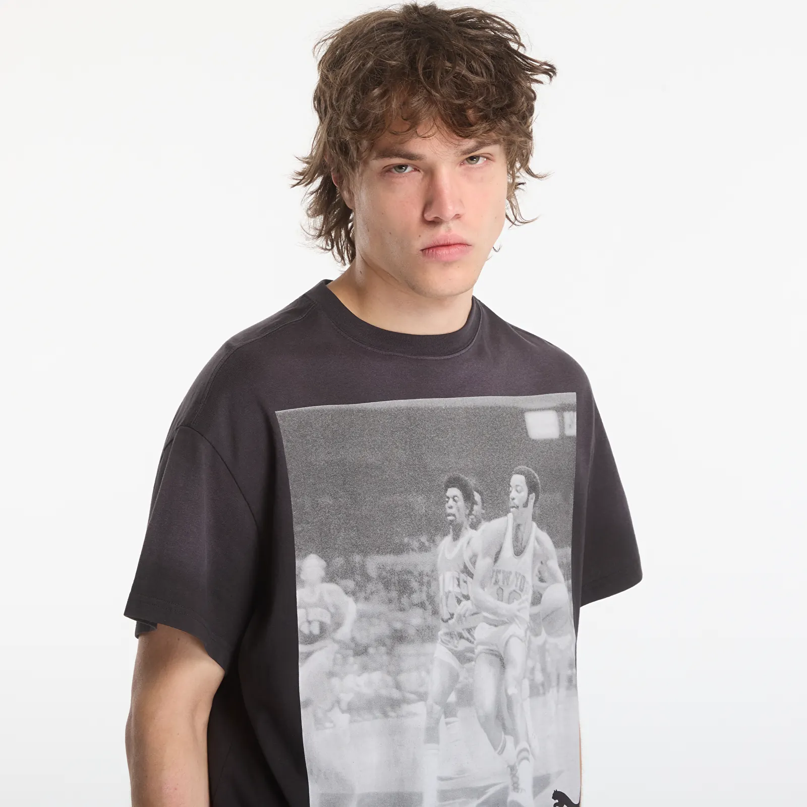 Pánske tričká Puma Memory Lane Tee I Puma Black