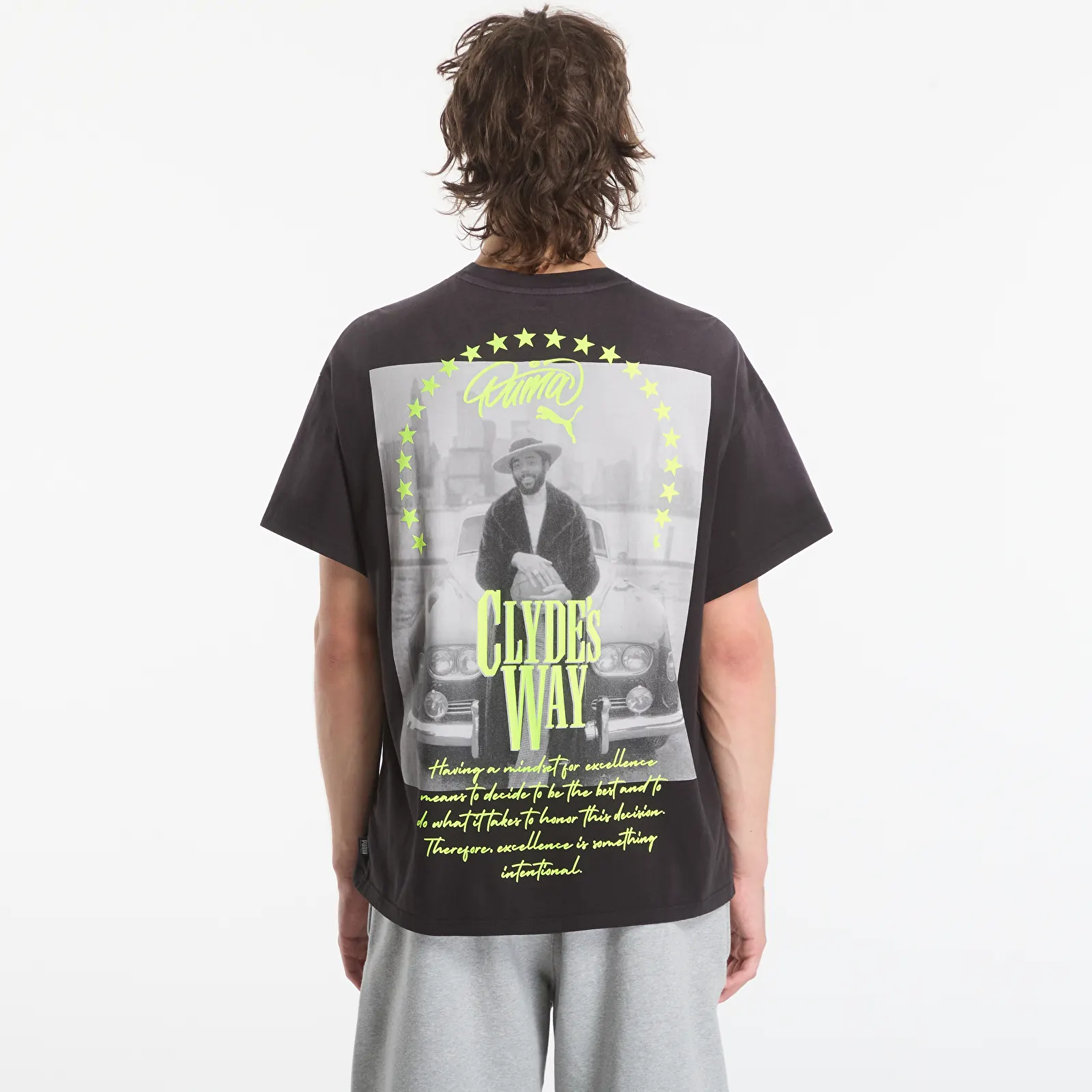 Pánske tričká Puma Memory Lane Tee I Puma Black