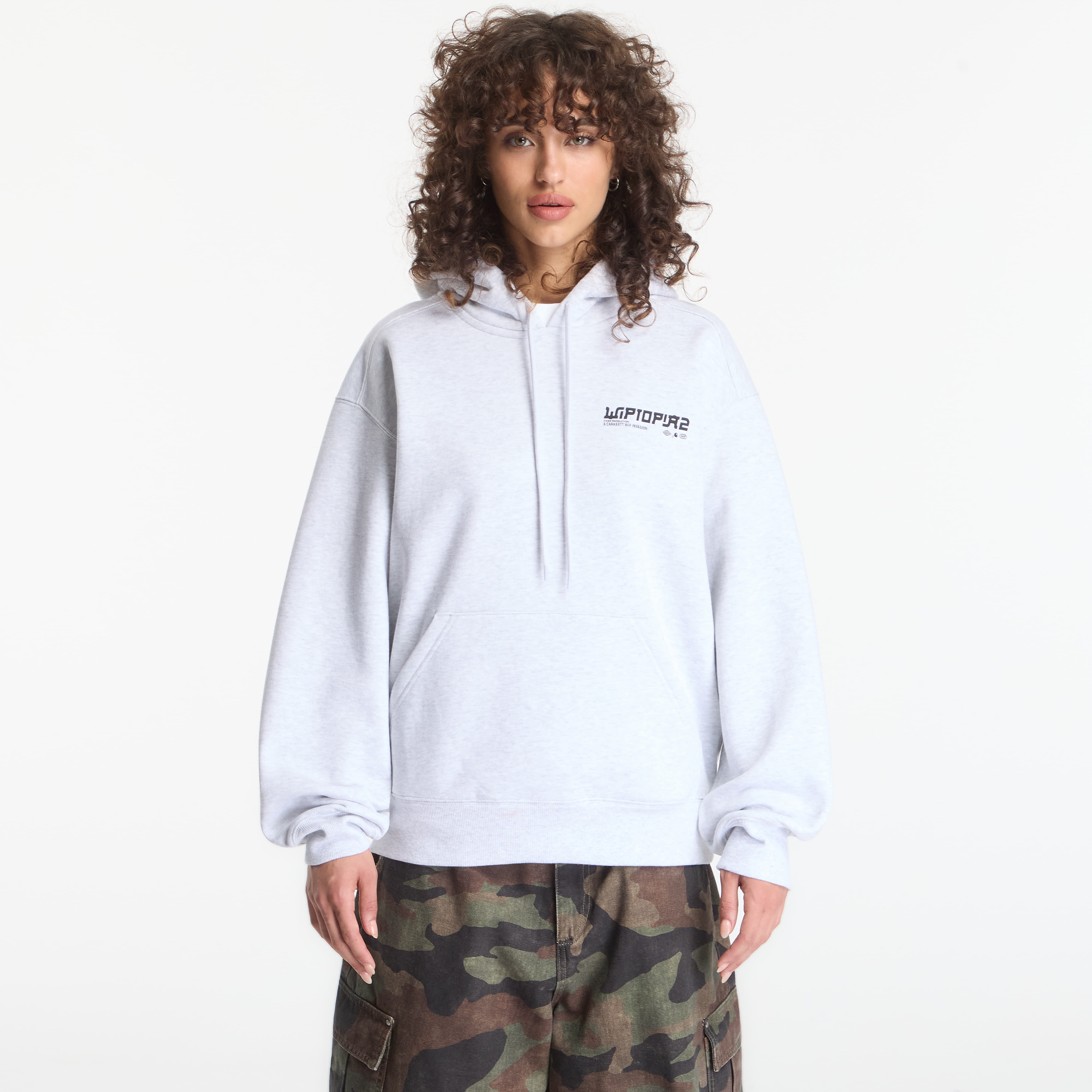 Суитшърт Carhartt WIP Hooded Wiptopia II Sweat UNISEX Ash Heather S