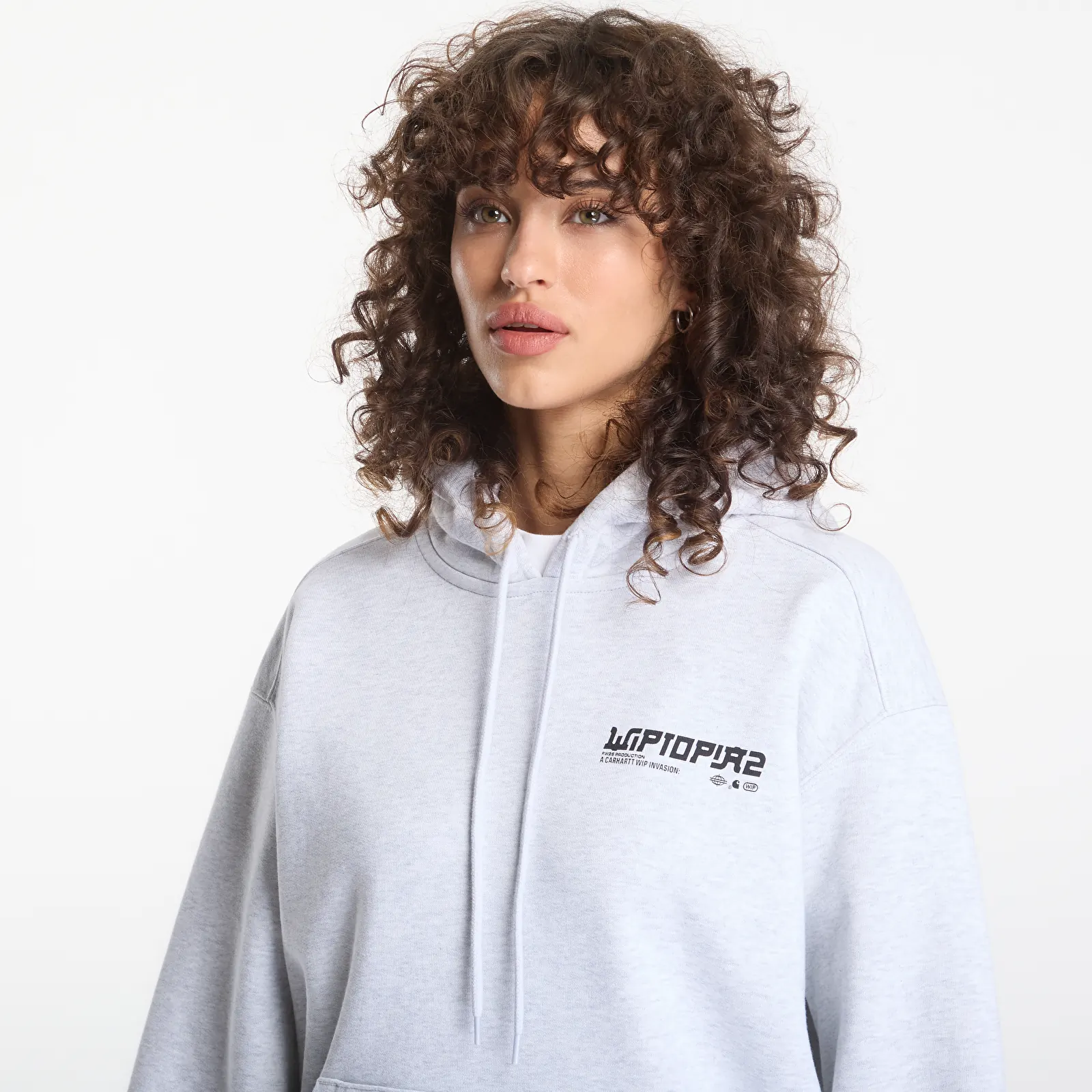 Vīriešu džemperi Carhartt WIP Hooded Wiptopia II Sweat UNISEX Ash Heather