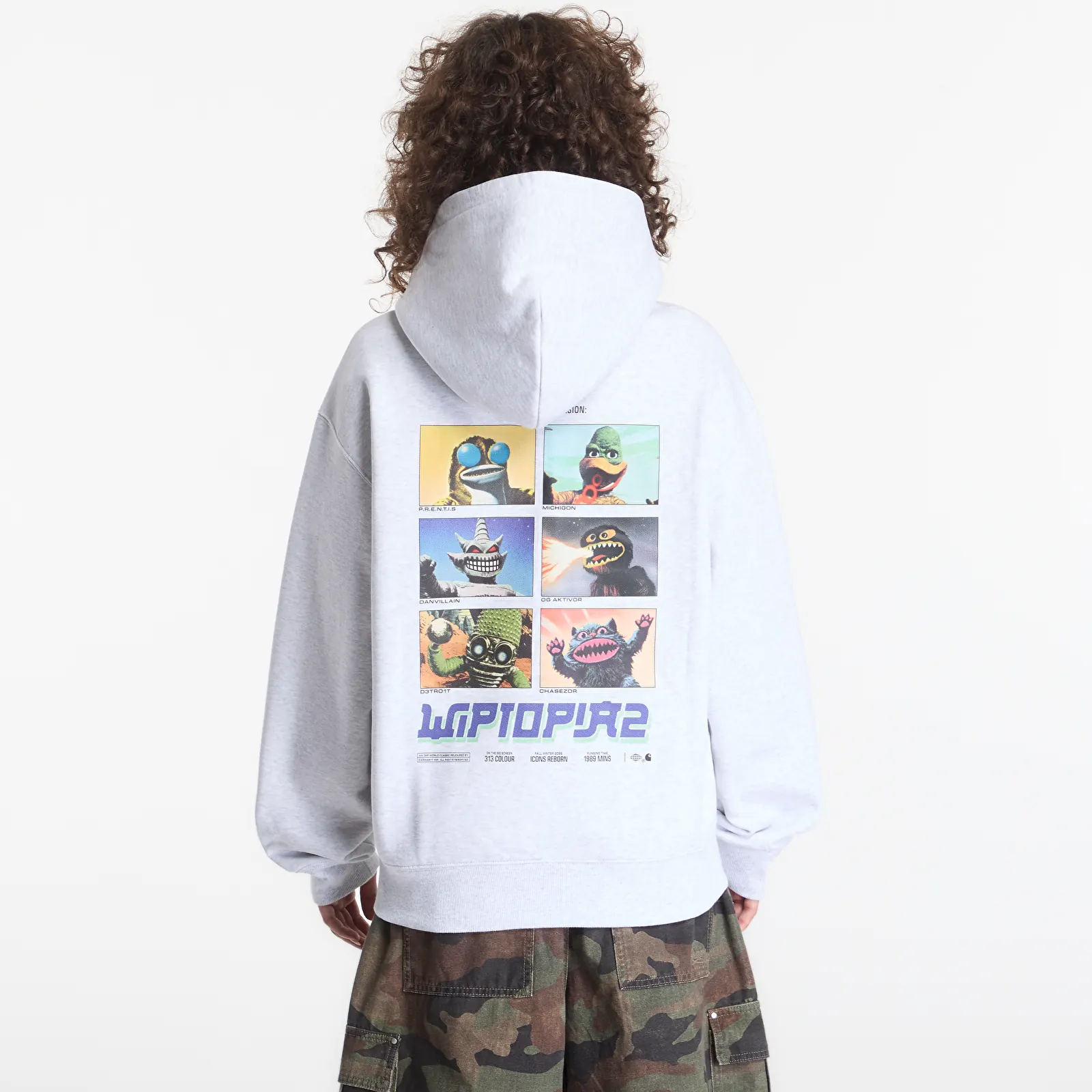 Vīriešu džemperi Carhartt WIP Hooded Wiptopia II Sweat UNISEX Ash Heather