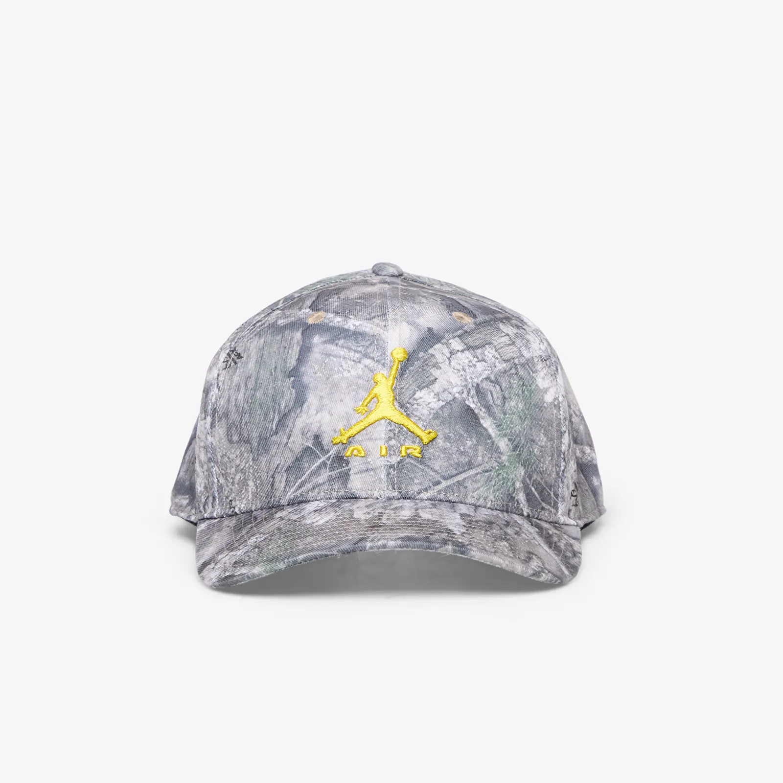 Men's caps Jordan Rise Structured Camo Hat White/ Bright Citron