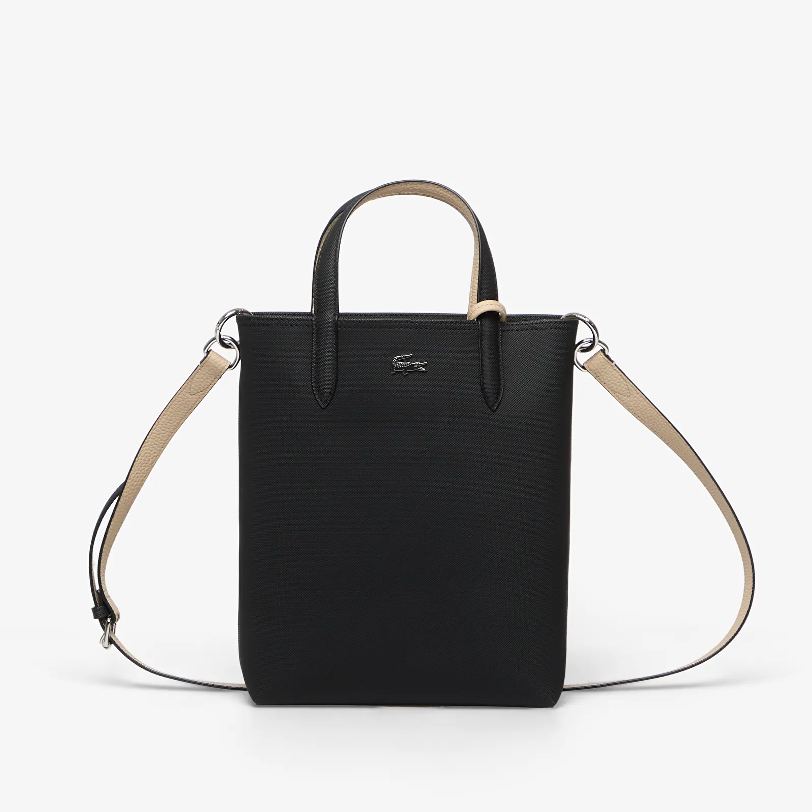 Sacs à bandoulière pour hommes Lacoste Vertical Shopping Bag Noir Krema