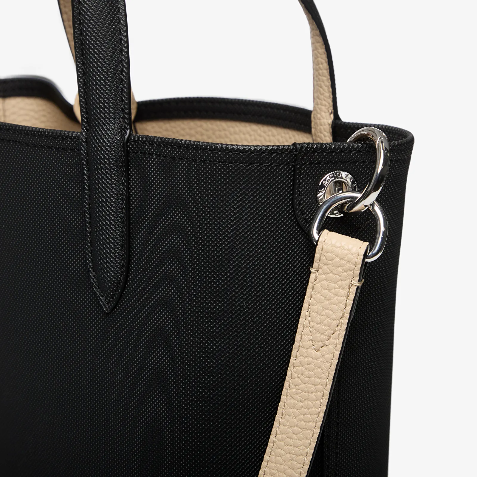 Sacs à bandoulière pour hommes Lacoste Vertical Shopping Bag Noir Krema