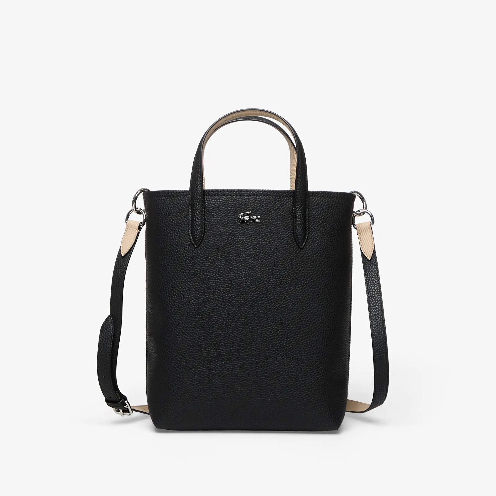 Чоловічі сумки через плече Lacoste Zipped Verti Shopping Bag Noir Krema