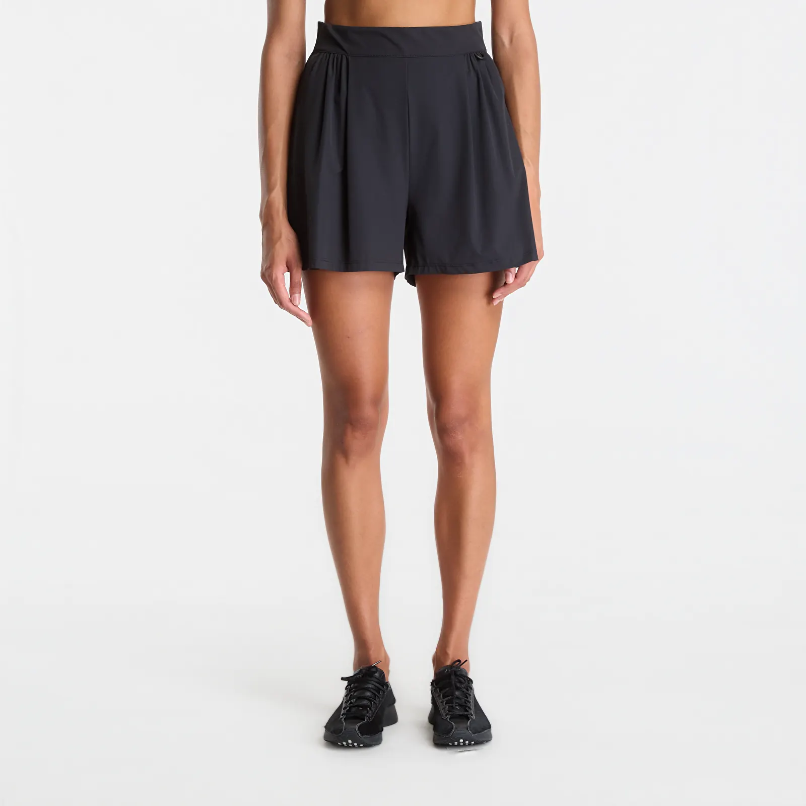 Shorts voor dames Nike 24.7 PerfectStretch Women's Dri-FIT High-Waisted Shorts Black/ Black/ Dk Smoke Grey