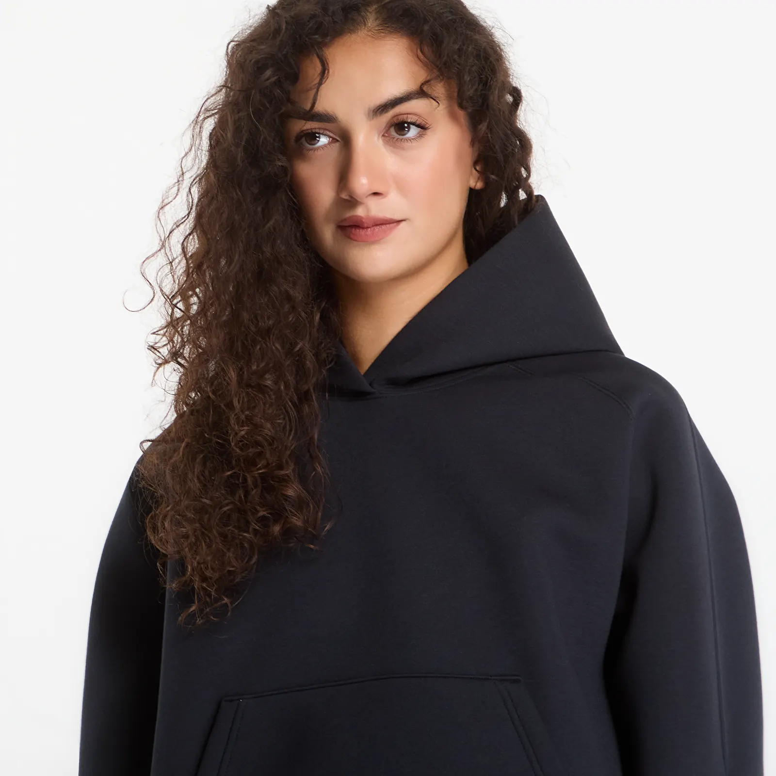Mikiny Nike Pregame Fleece Women's Oversized Hoodie Black/ Black