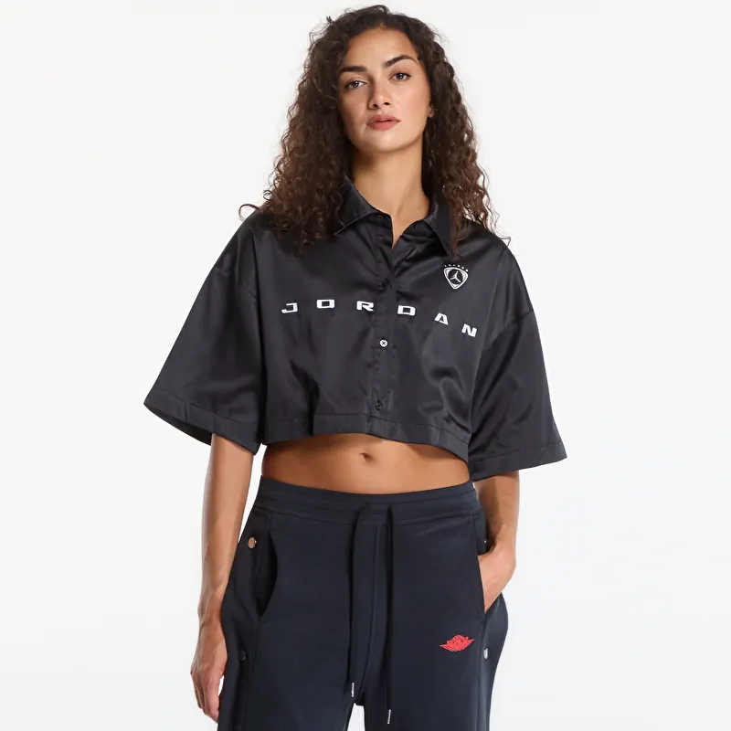 Shirt Jordan Flight Women's Woven Top Black