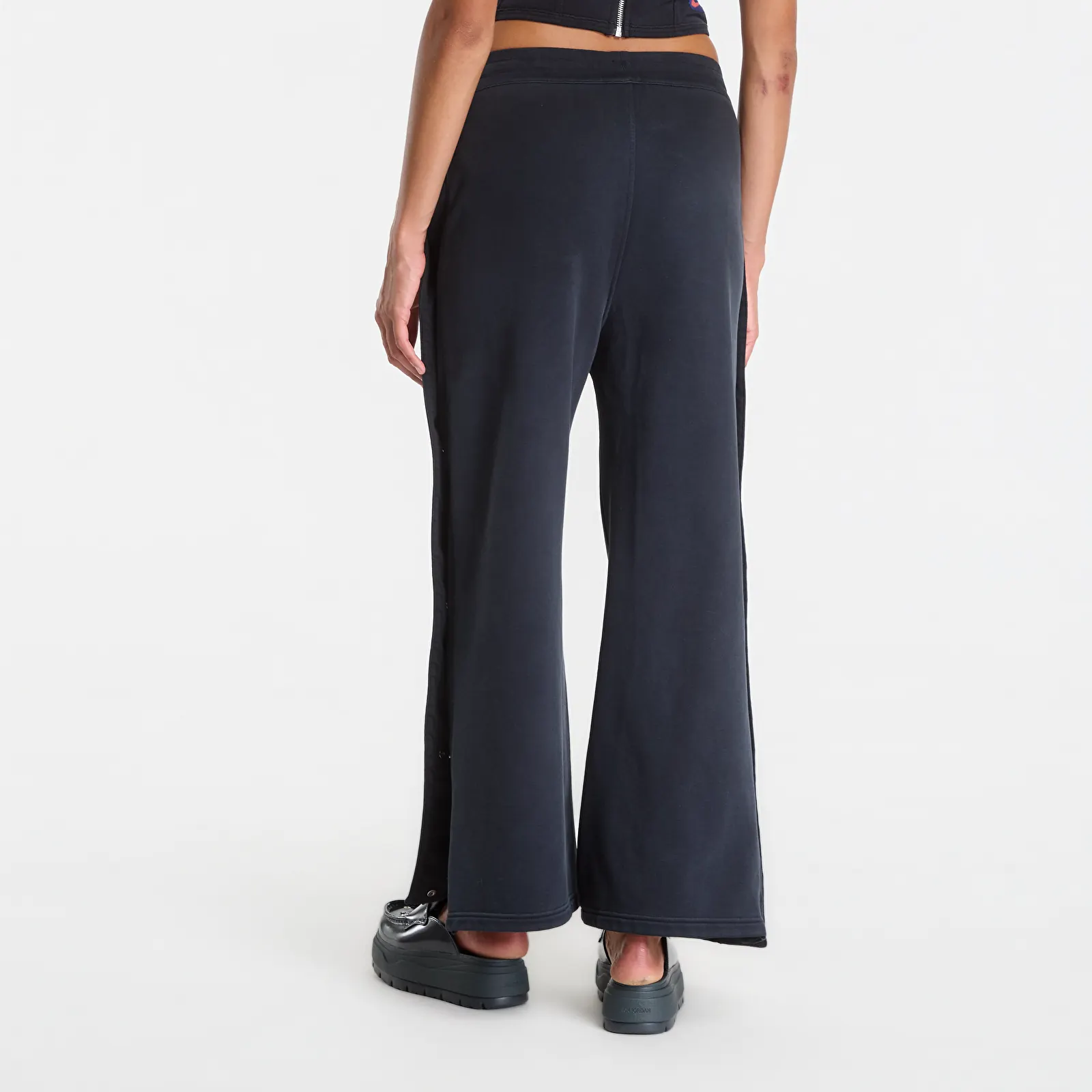 Naiste dressipüksid Jordan Flight Fleece Women's French Terry Snap Pants Black/ University Red