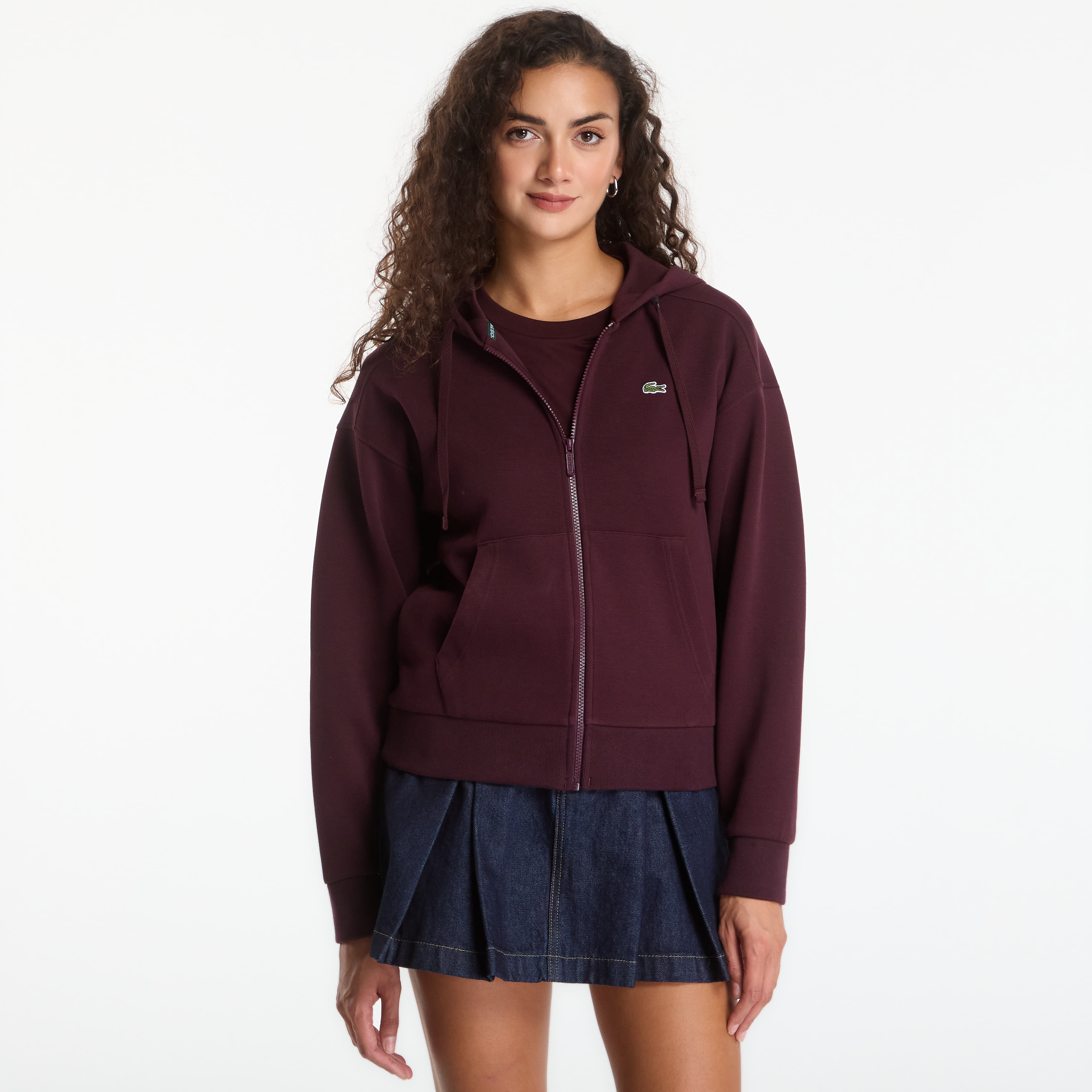 Суитшърт Lacoste Zipped Hoodie Oxalis L