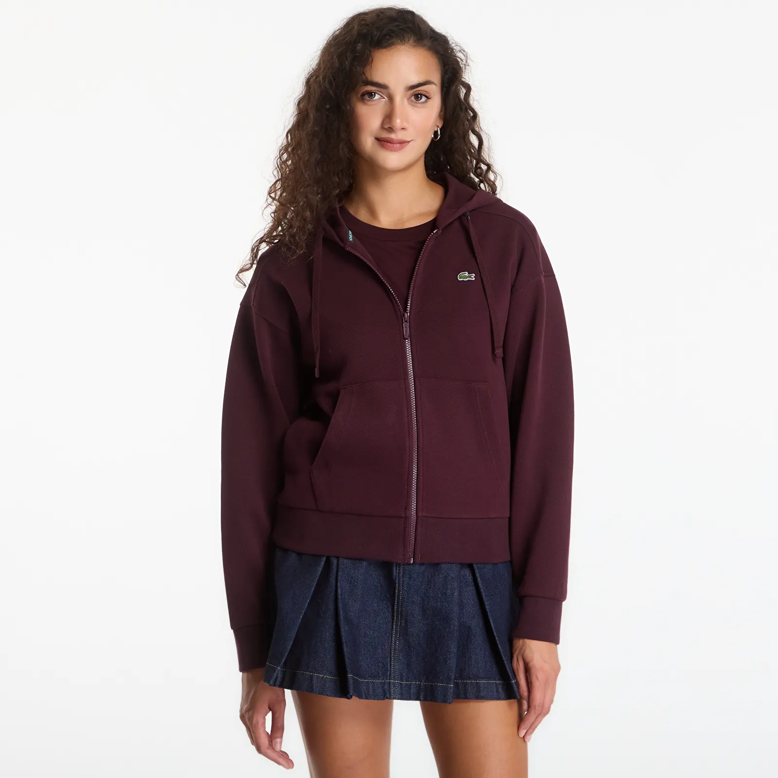 Naiste kampsunid Lacoste Zipped Hoodie Oxalis