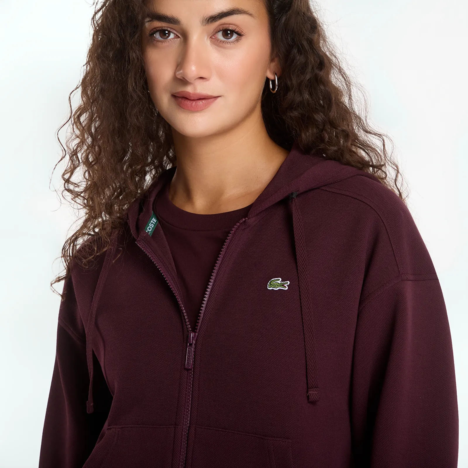 Naiste kampsunid Lacoste Zipped Hoodie Oxalis