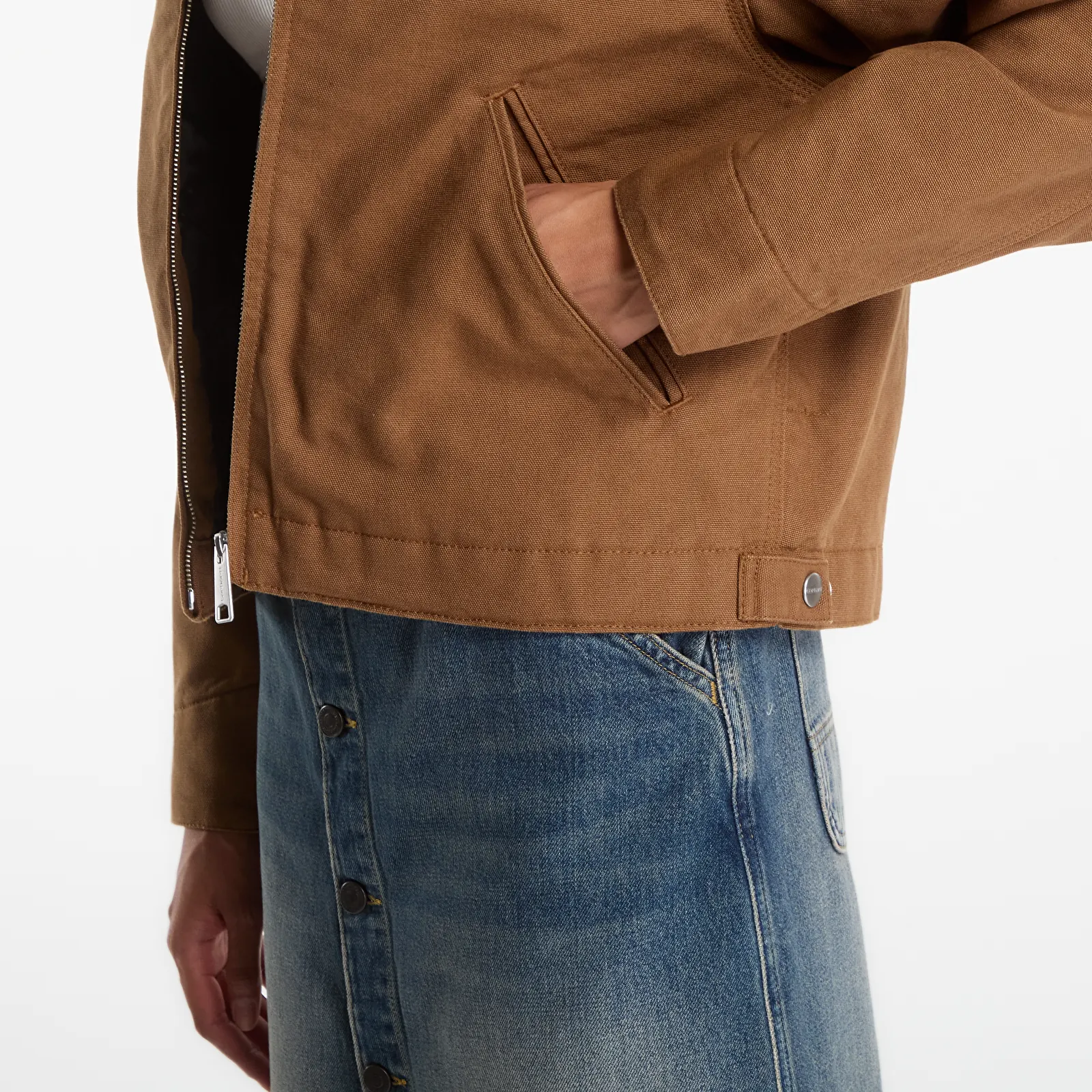 Damesjassen Carhartt WIP W' OG Detroit Jacket WIP H Brown/ Tobacco Rinsed