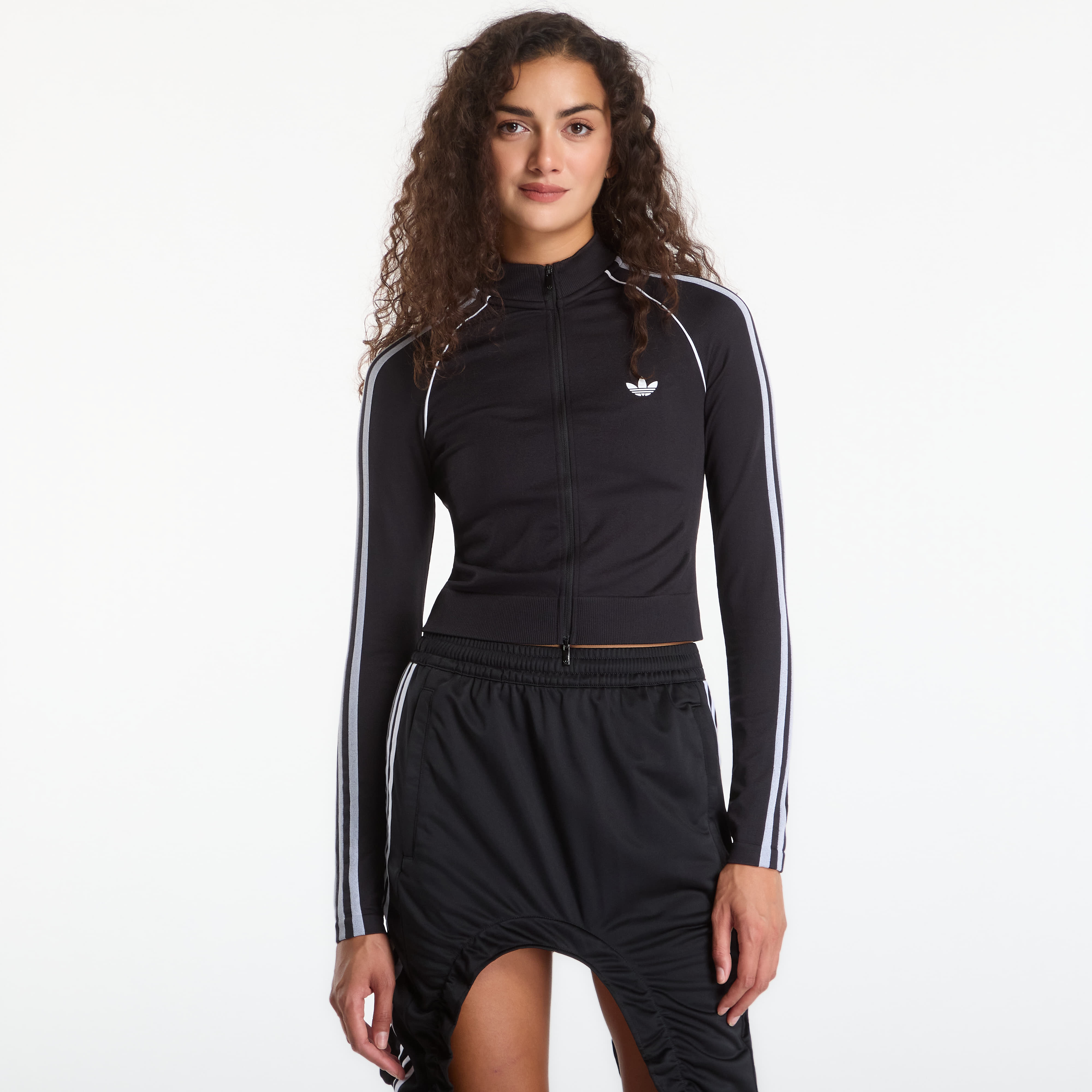 Яке adidas Essentials 3 Stripes Seamless Tracktop Black S