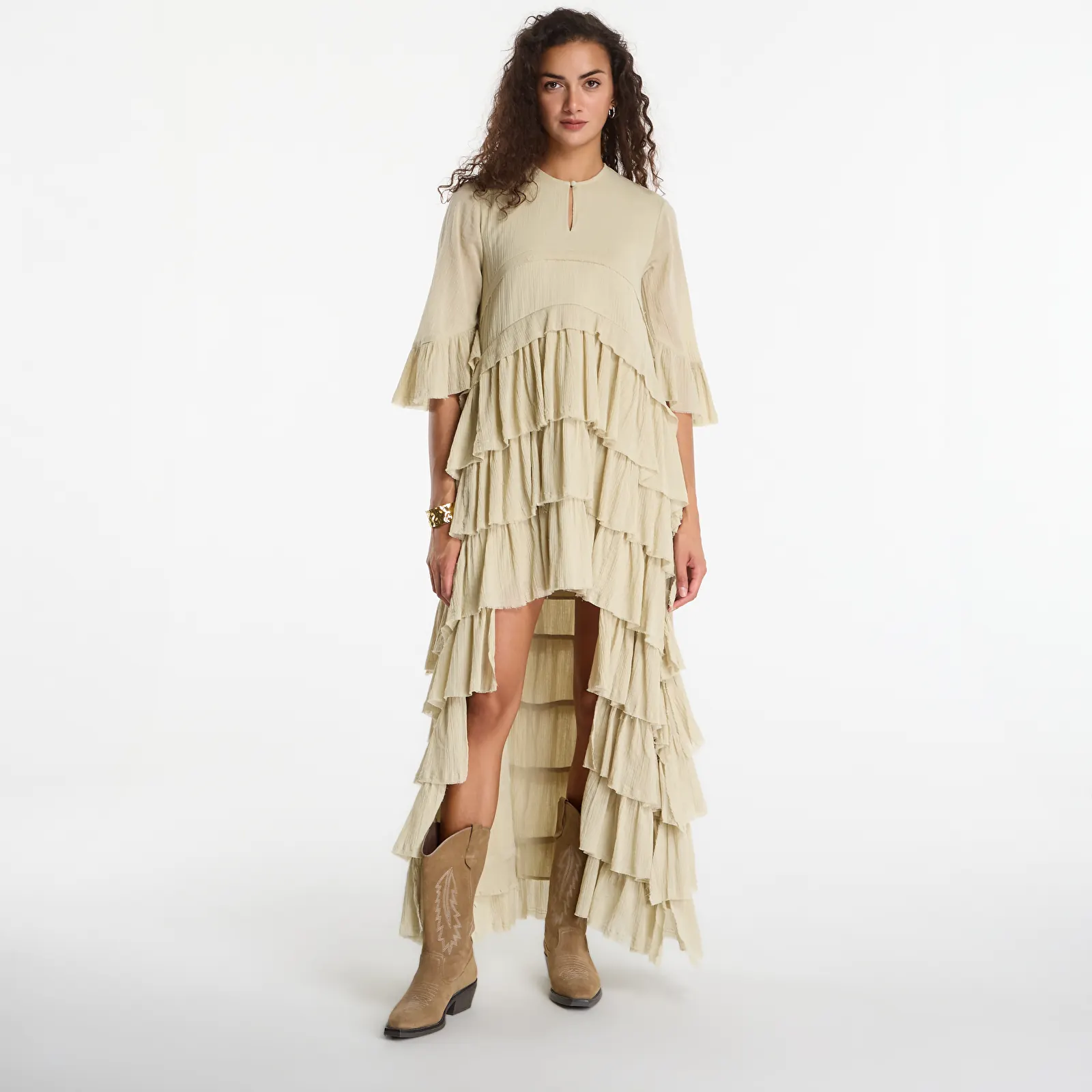 Dresses AllSaints Cavarly Ssmaxi Dress Haze Green
