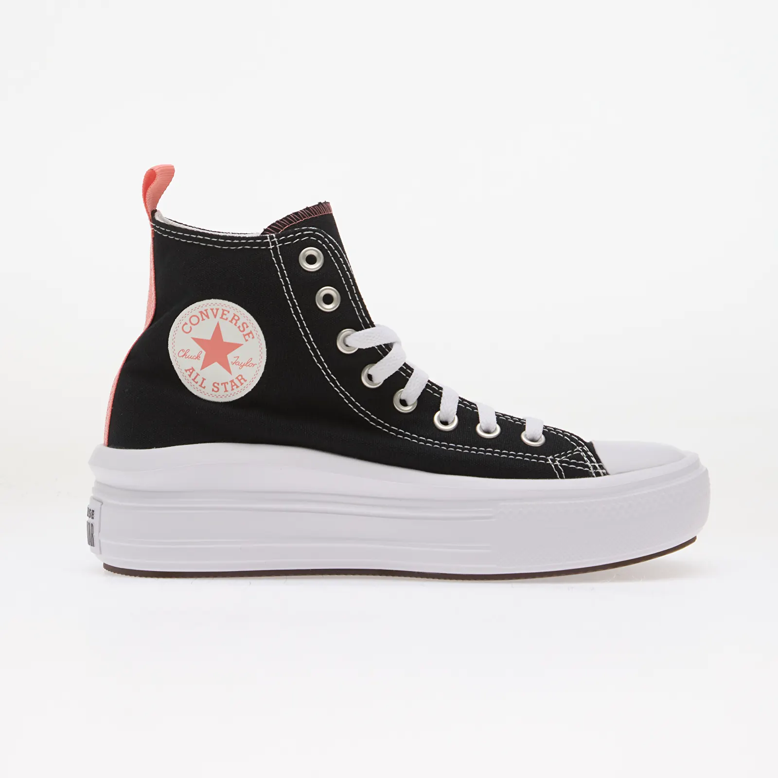 Sneaker und Schuhe für Kinder Converse Chuck Taylor All Star Move Hi Black/ Pink Salt/ White