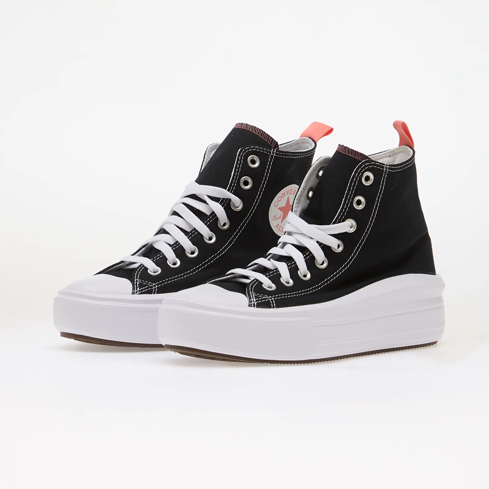 Sneaker und Schuhe für Kinder Converse Chuck Taylor All Star Move Hi Black/ Pink Salt/ White