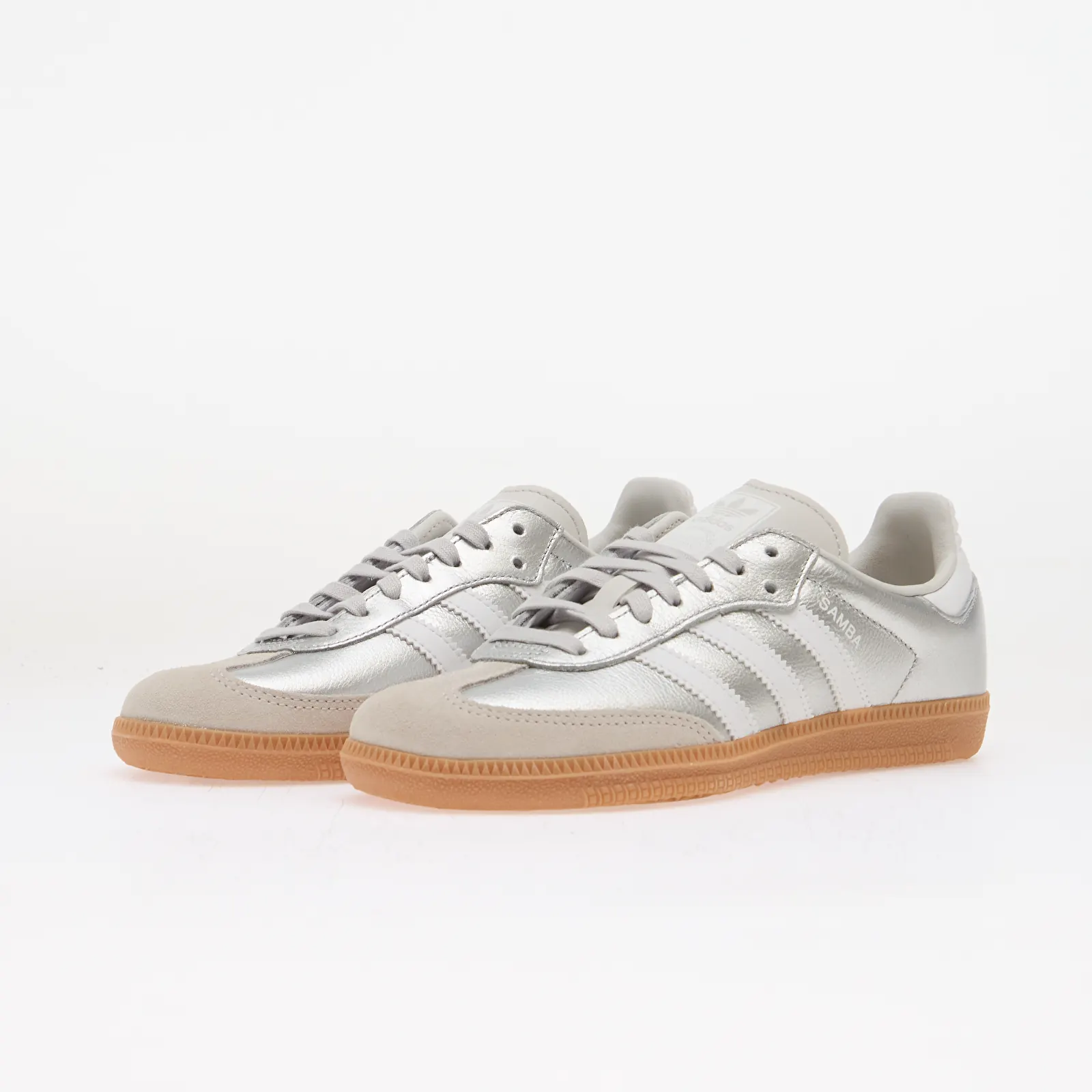Scarpe e sneakers bambini adidas Samba OG Silver Met./ Ftwr White/ Gum 2