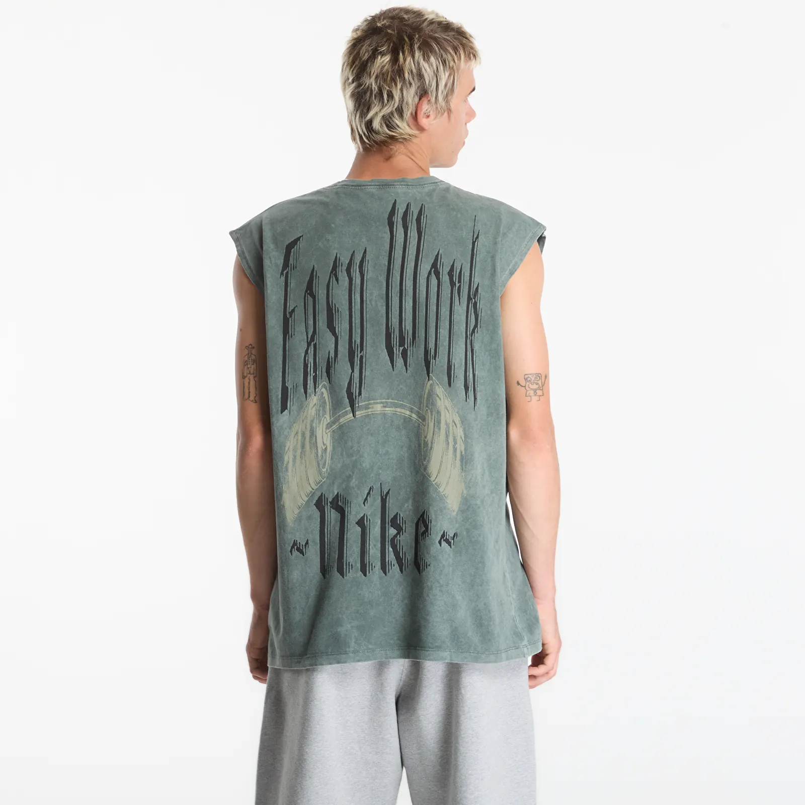 T-shirts för män Nike Men's Sleeveless T-Shirt Camo Green/ Light Army