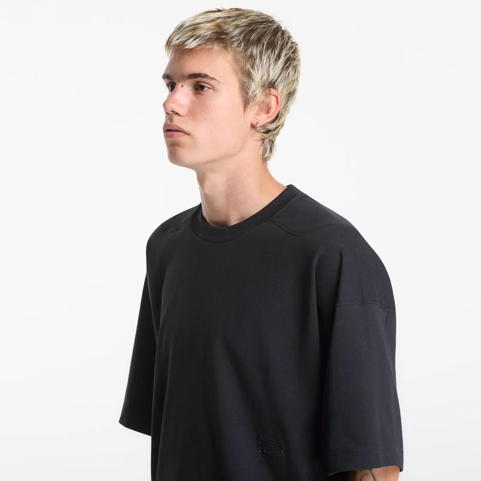 Meeste T-särgid Nike N.A.C. Men's Dri-FIT Short-Sleeve Training Top Black/ Black