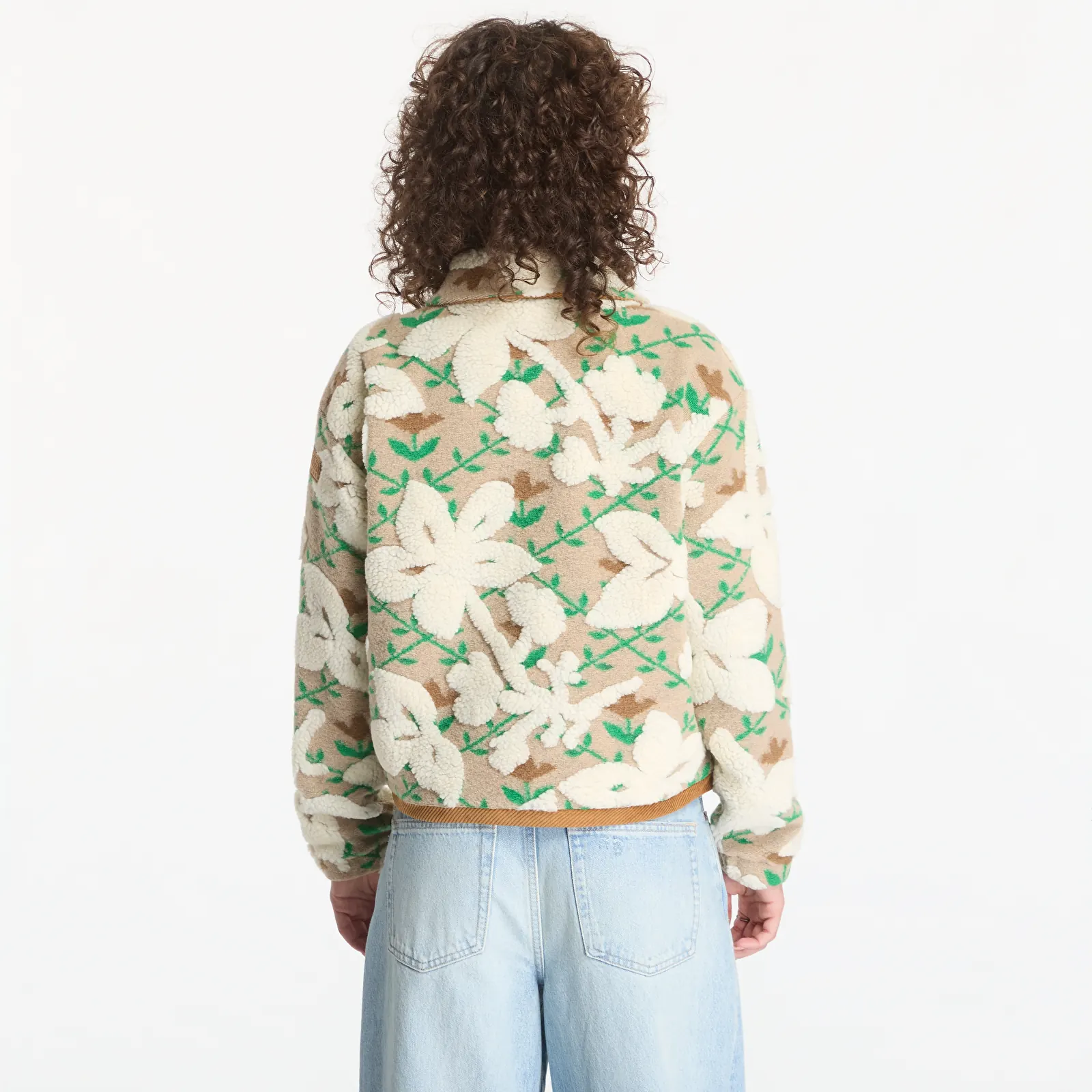 Ženski hoodiji Napapijri T-Bloom Full Zip Fleece Sweatshirt Flower