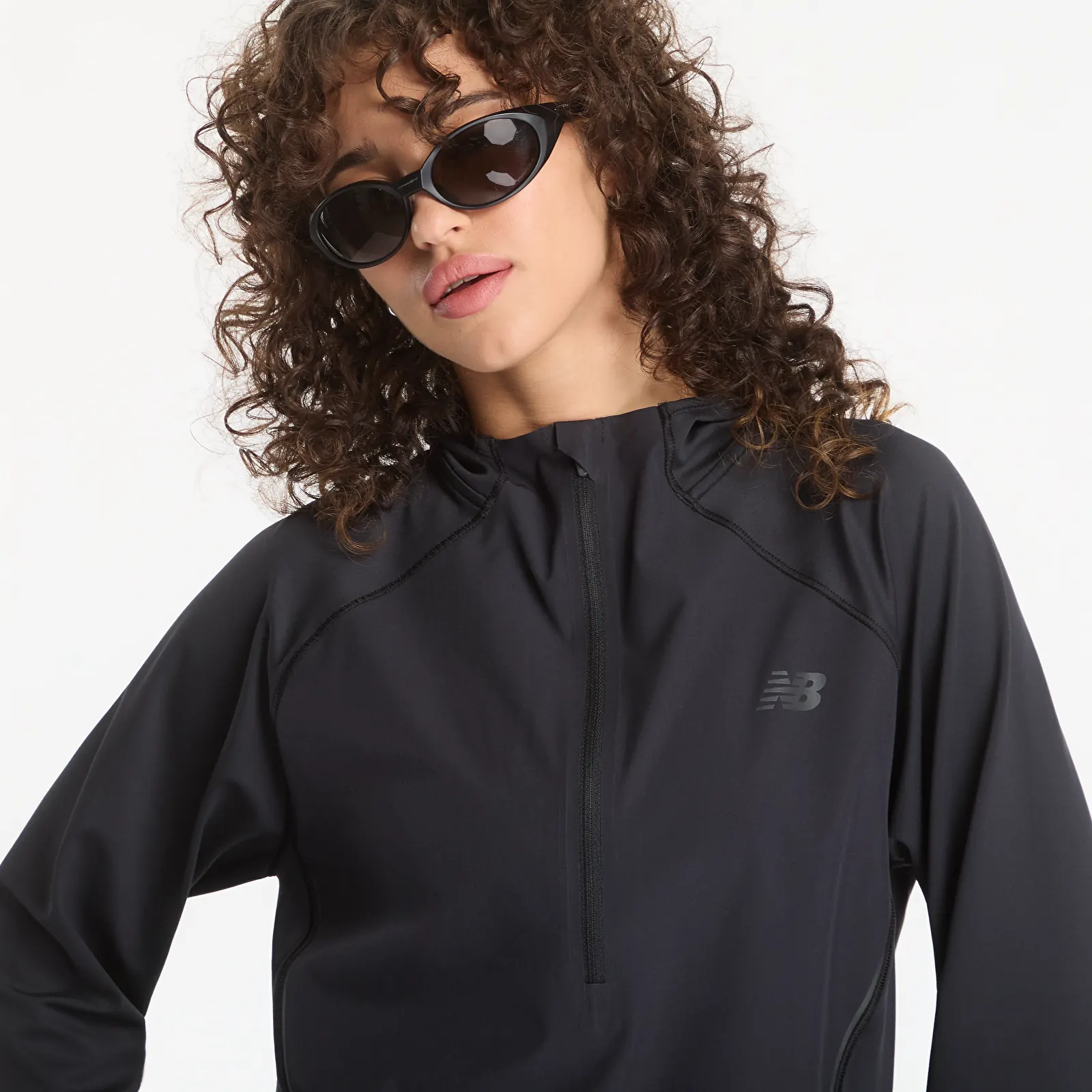 T-shirts homme New Balance Reflective n Hoodie Black/ Black Reflective