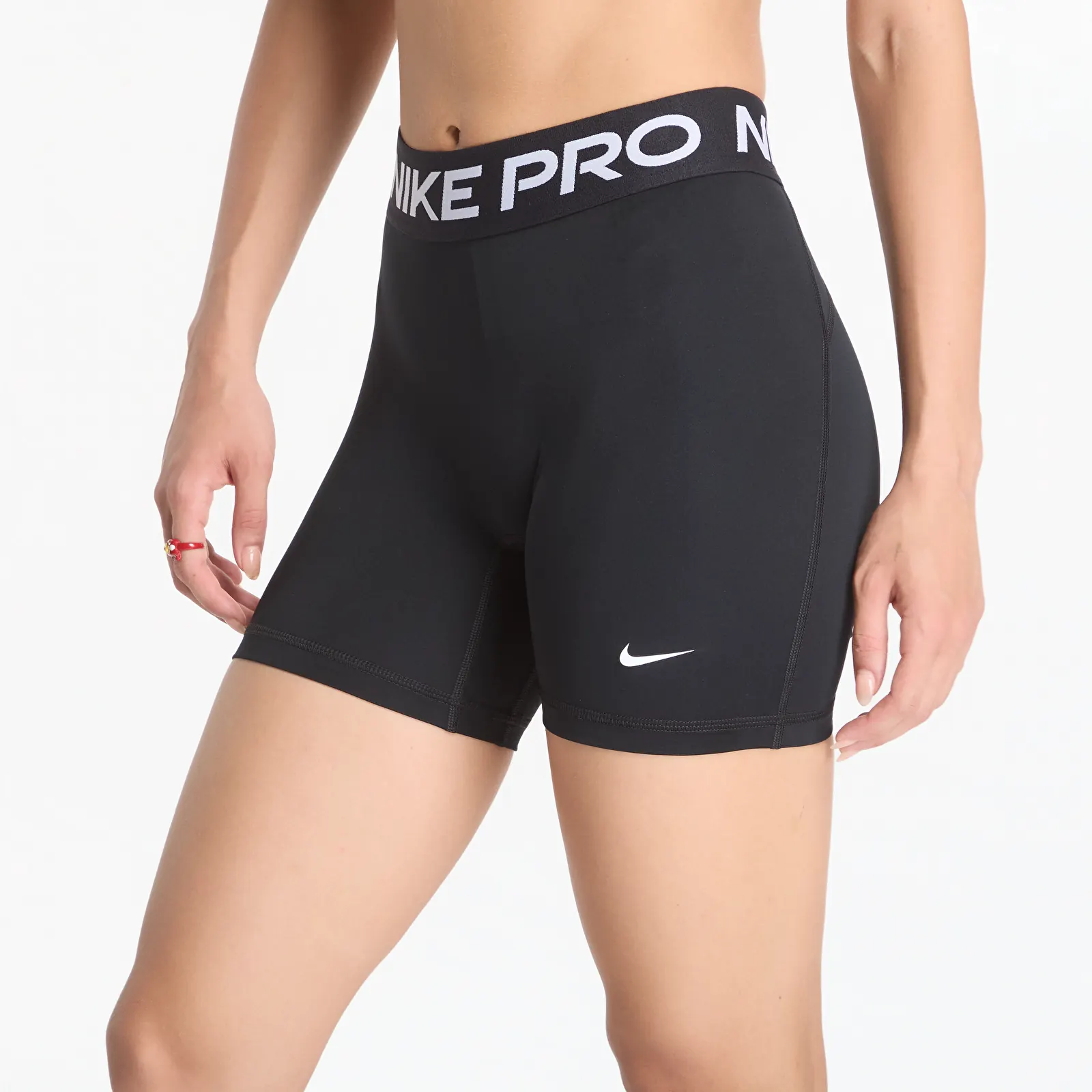 Dámské kraťasy Nike Pro 365 Women's 5" Mid-Rise Shorts Black/ White