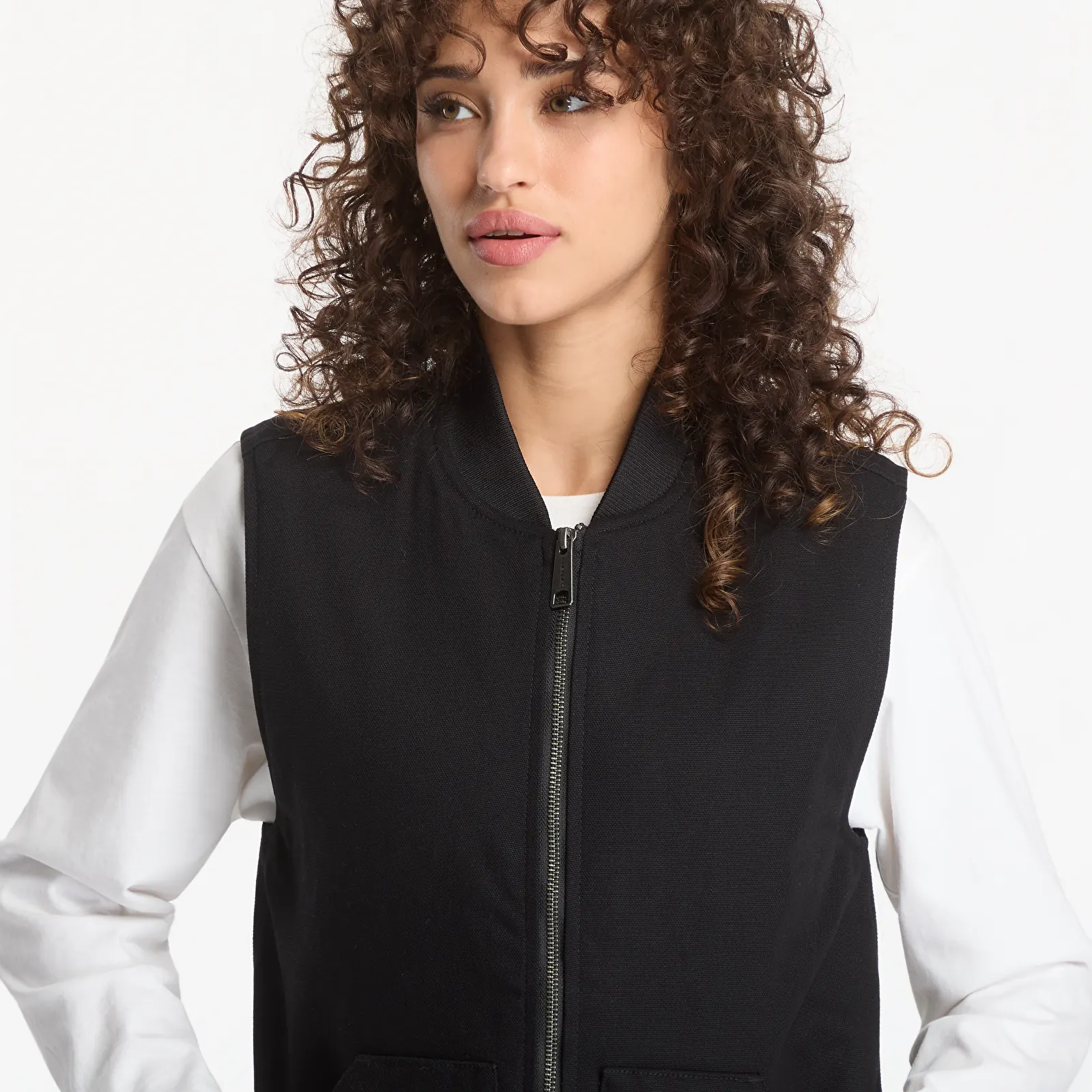 Moški jopiči Carhartt WIP Classic Vest UNISEX Black Rigid