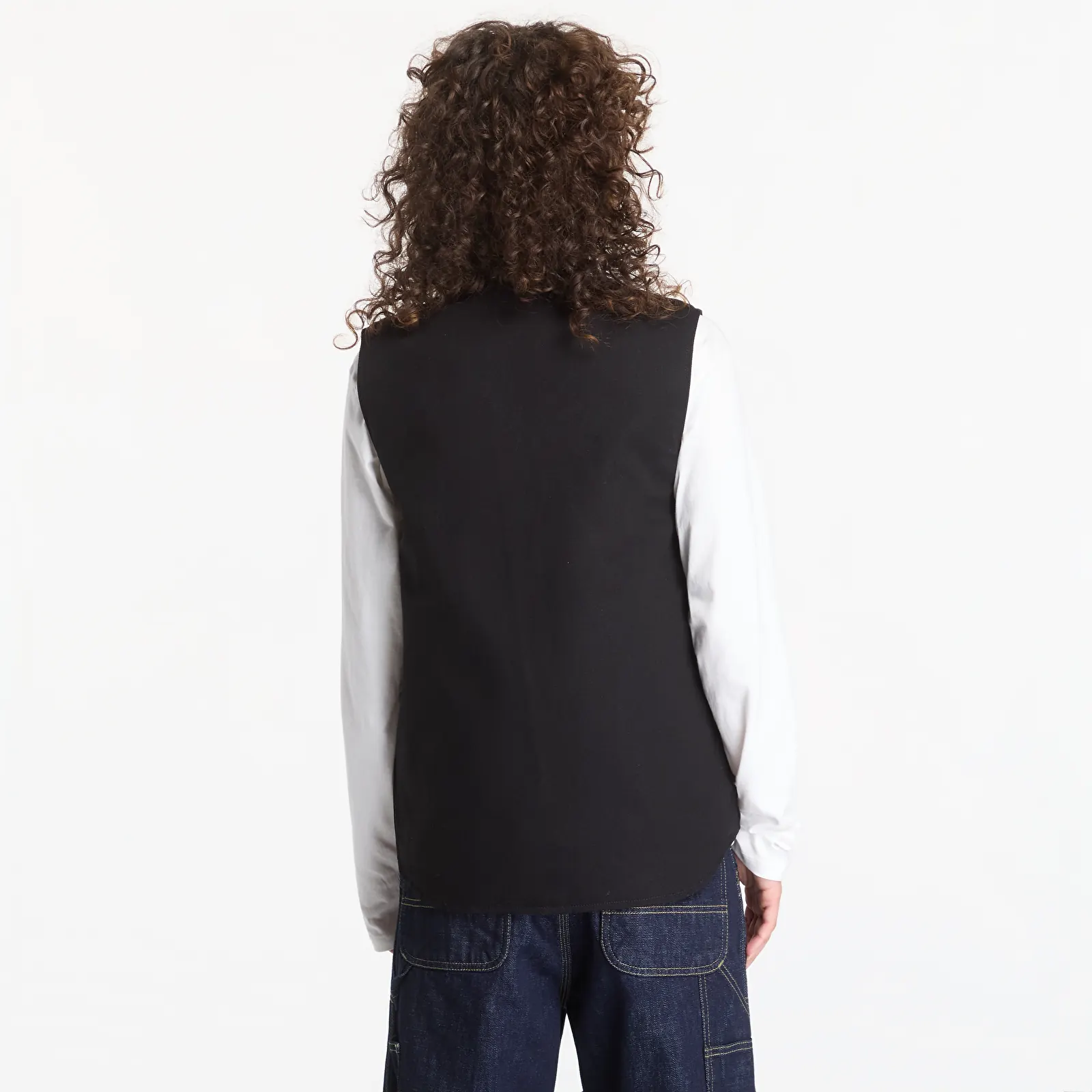 Moški jopiči Carhartt WIP Classic Vest UNISEX Black Rigid
