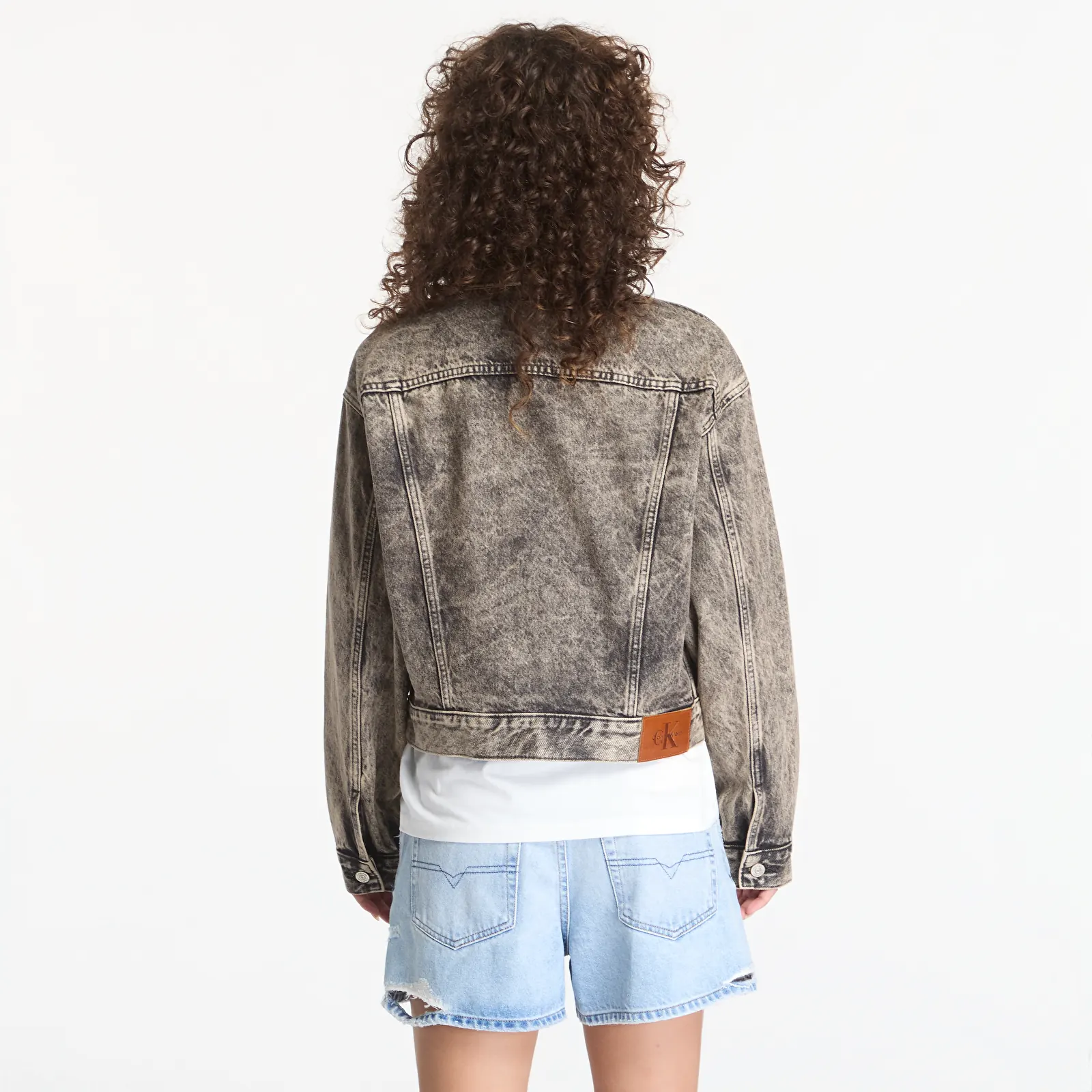 Dámské bundy Calvin Klein Jeans 90s Trucker Jacket B Black