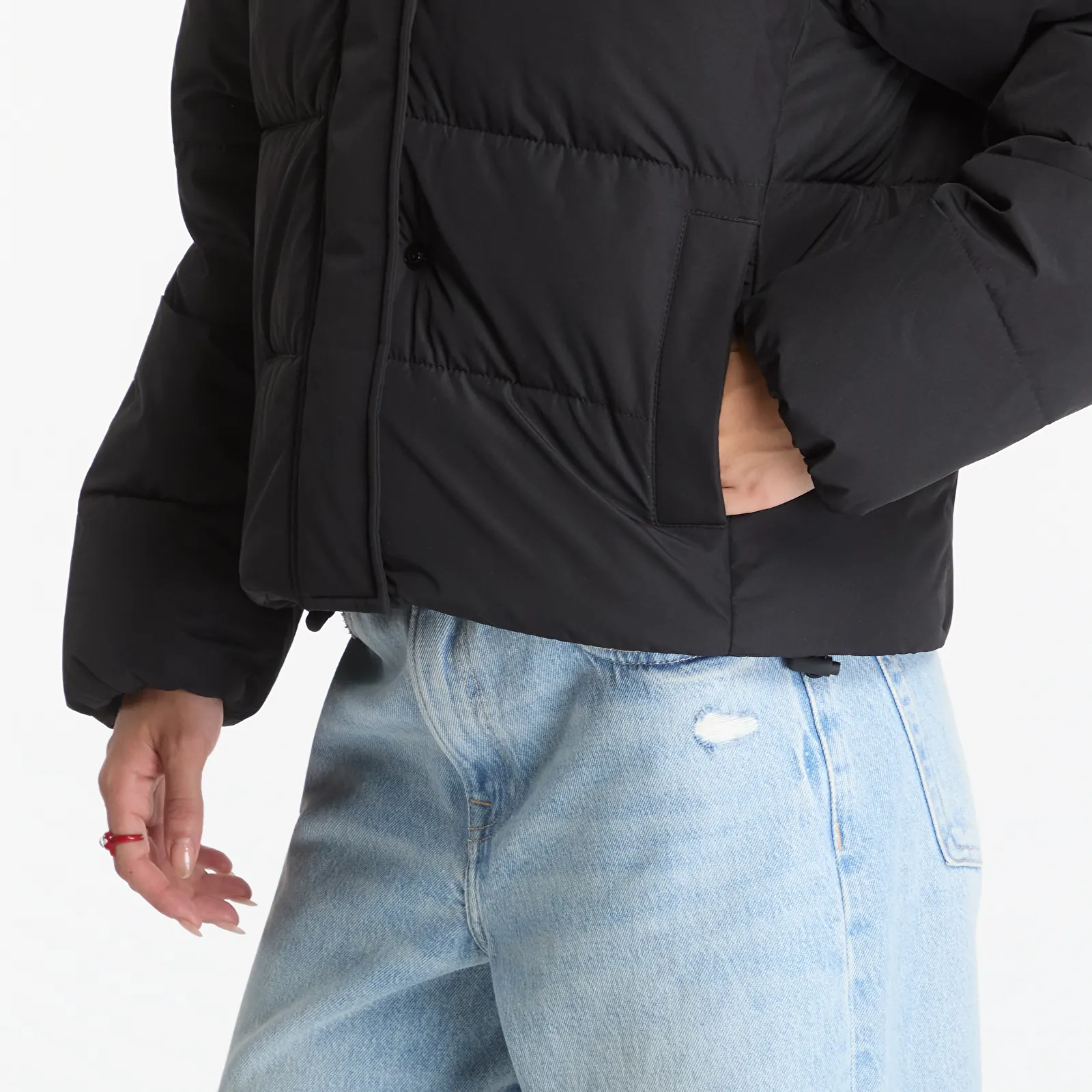 Vestes pour femmes Calvin Klein Jeans Matte Mw Short Puffe Black