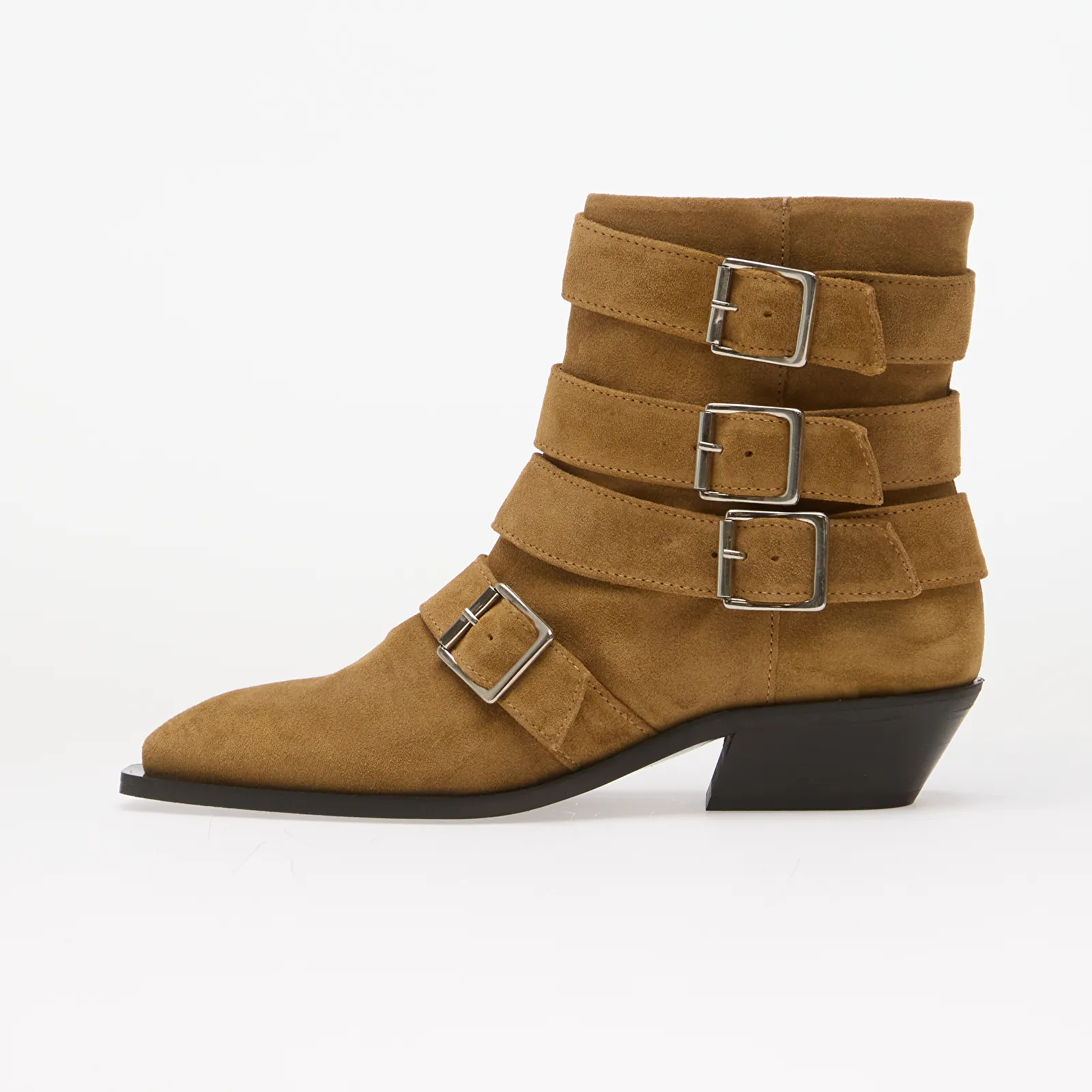 Жіноче взуття Alohas Eras Suede Leather Ankle Boots Tan