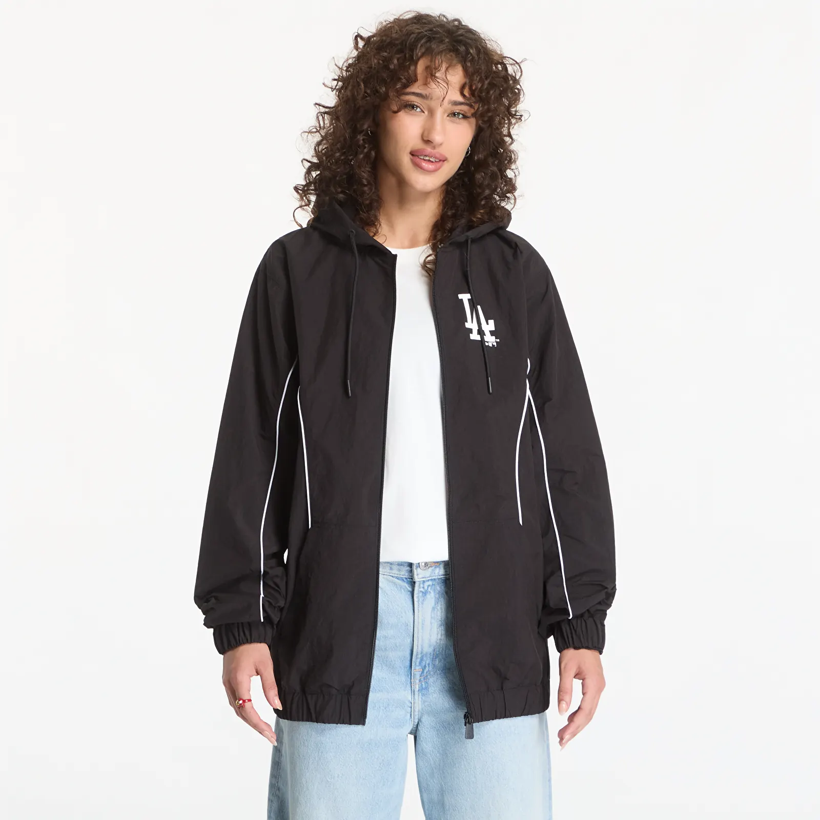 Jachete Windbreaker pentru bărbați New Era MLB Los Angeles Dodgers UNISEX Black