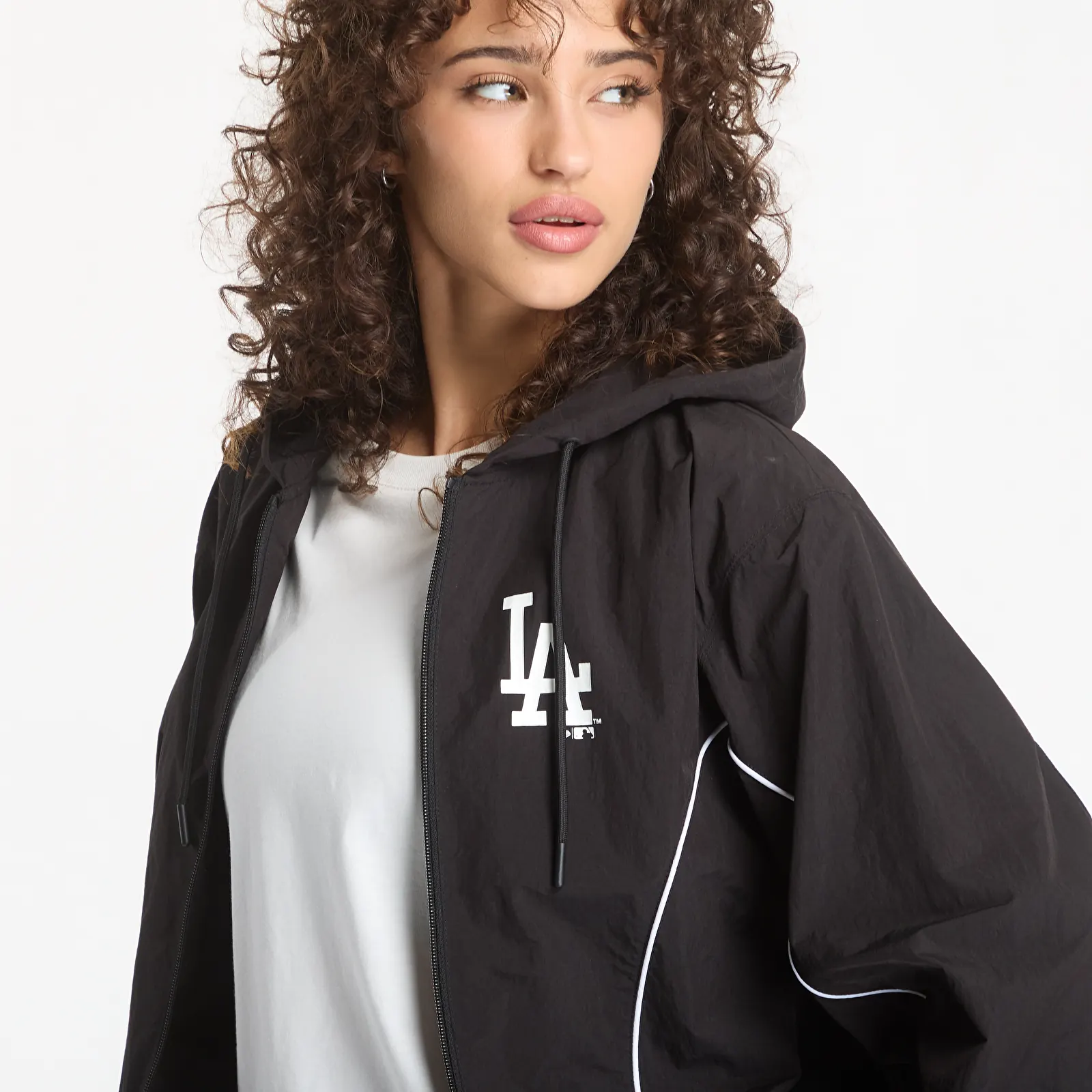 Jachete Windbreaker pentru bărbați New Era MLB Los Angeles Dodgers UNISEX Black