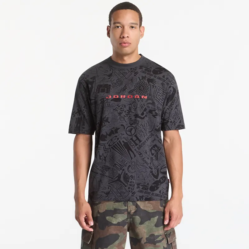 T-shirt Jordan Brooklyn Men's T-Shirt Black/ University Red
