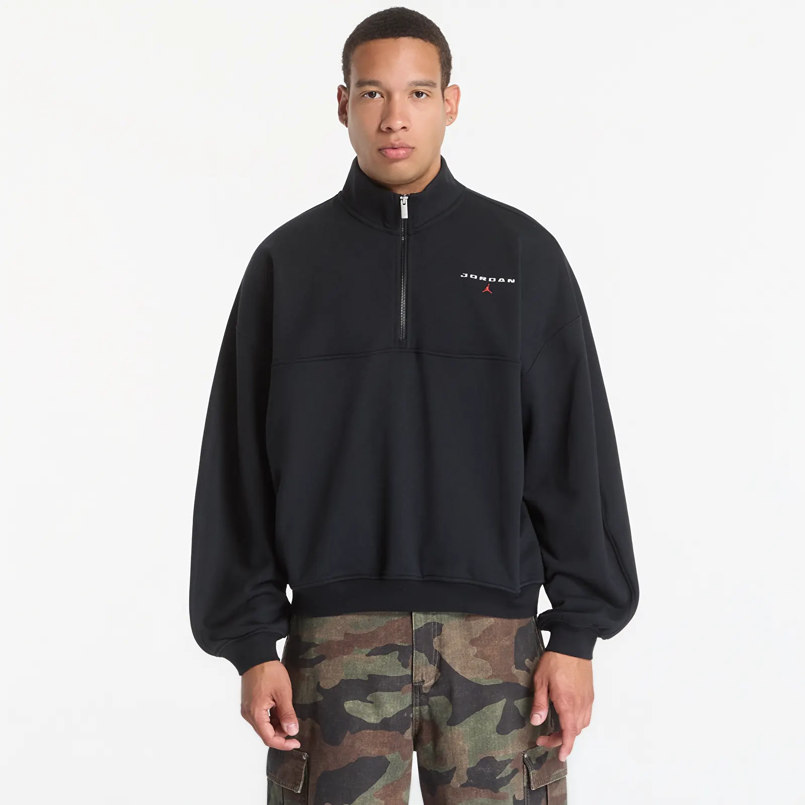 Sweats à capuche homme Jordan Flight Fleece Men's 1/4-Zip Top Black