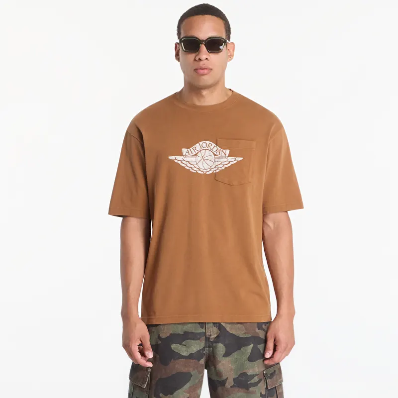T-särk Jordan Flight Essentials Men's Pocket T-Shirt Lt British Tan/ Shadow Brown