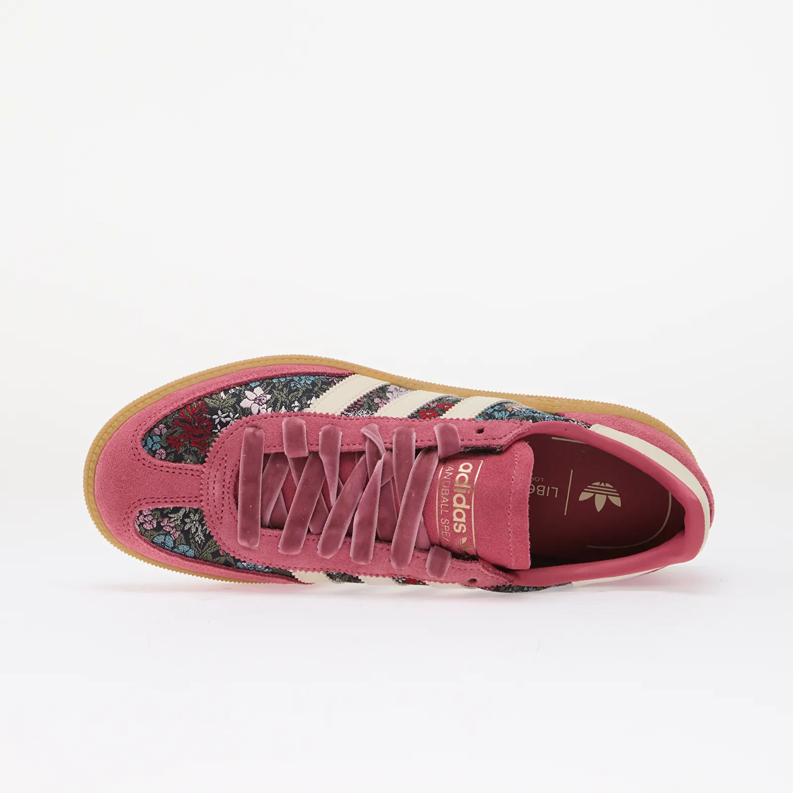 Men's sneakers and shoes adidas x Liberty London Handball Spezial Equipment Red/ Cream White/ Gum 3