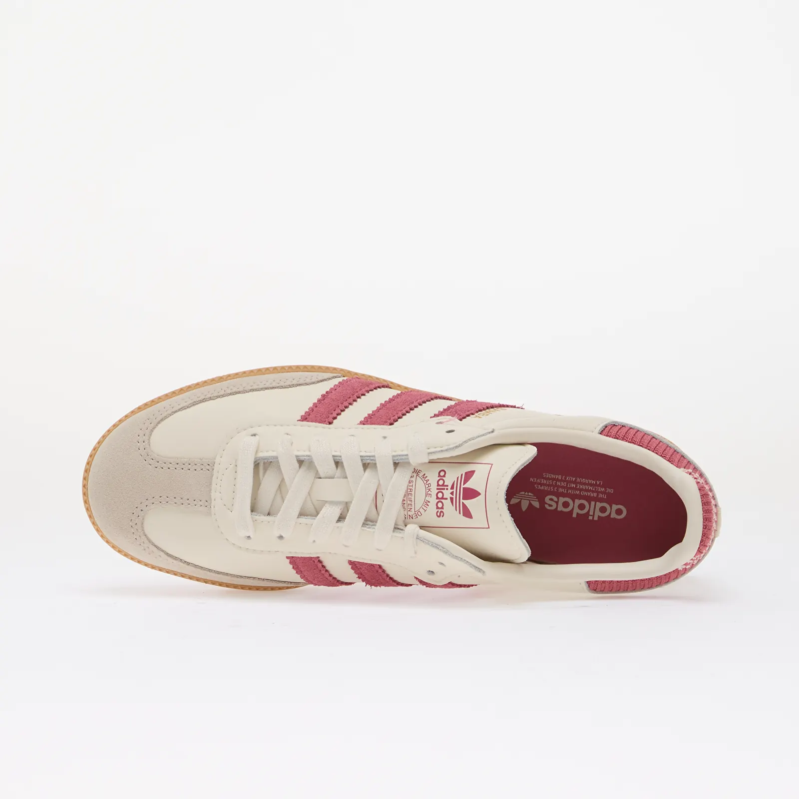 Men's sneakers and shoes adidas Samba OG Kids Cloud White/ Dual Magenta/ Gum 3