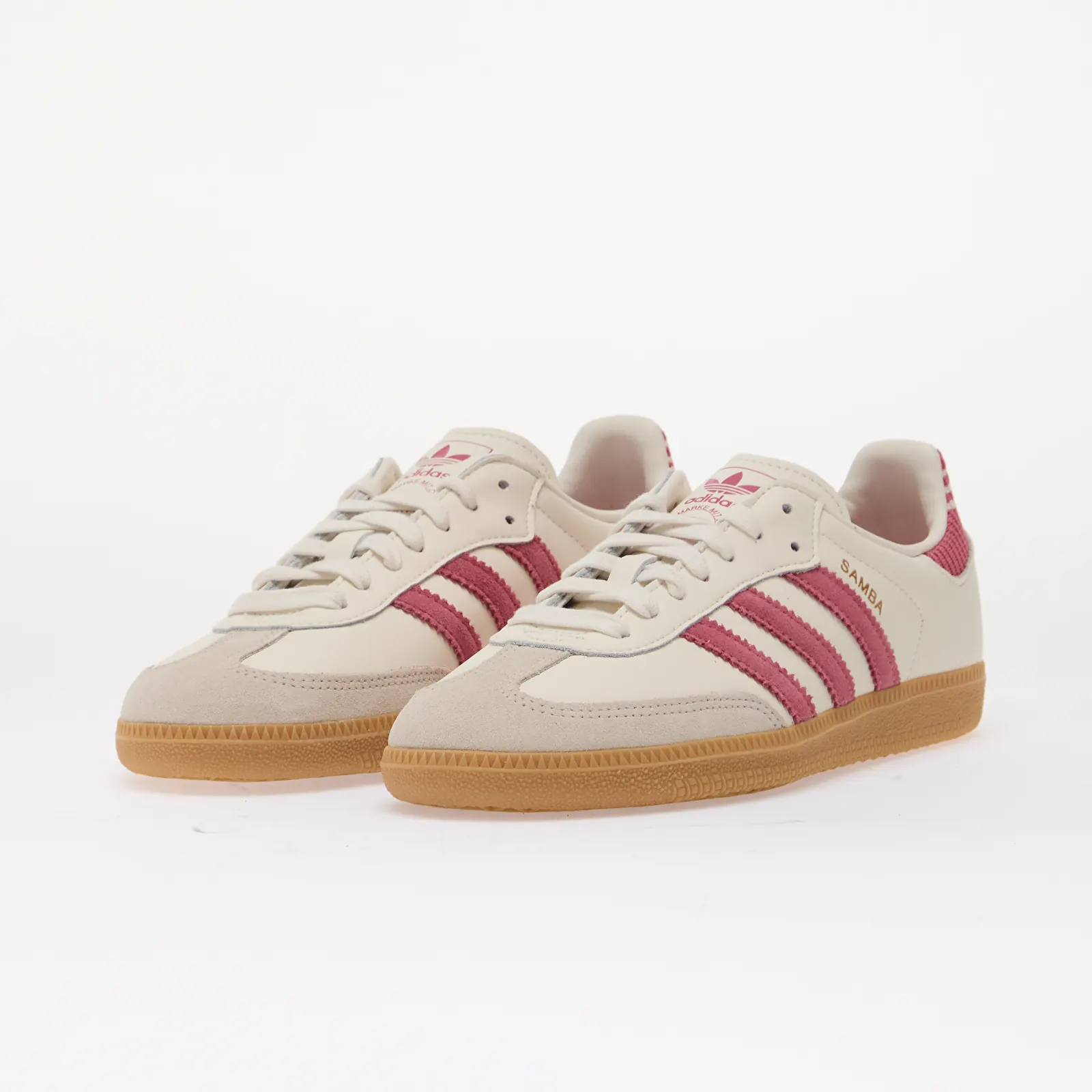 Men's sneakers and shoes adidas Samba OG Kids Cloud White/ Dual Magenta/ Gum 3