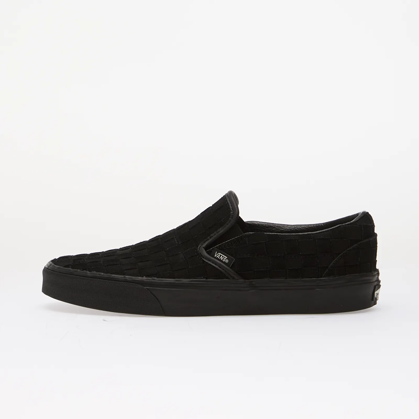 Men's sneakers and shoes Vans Classic Slip-On Woven Suede Black/ Black