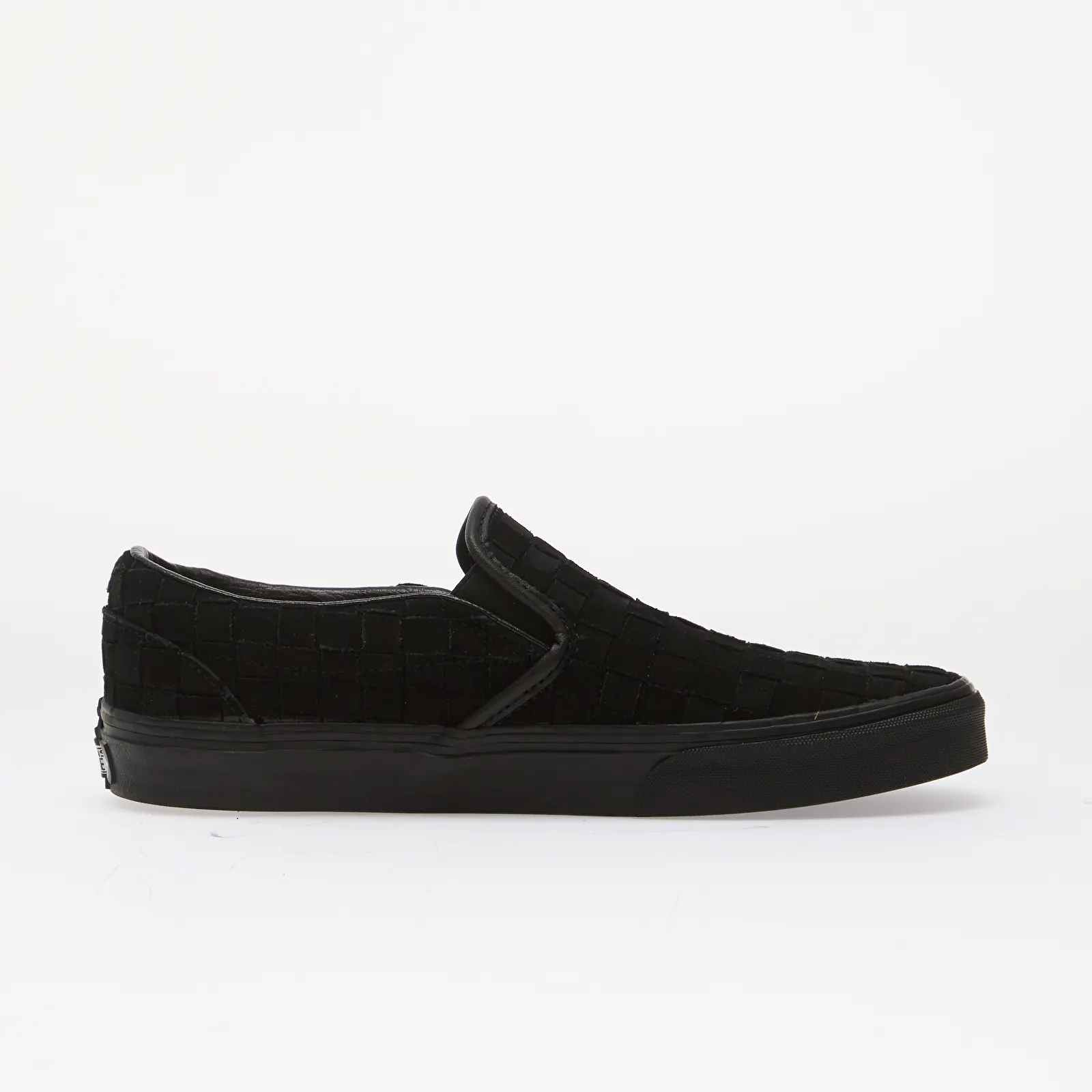 Men's sneakers and shoes Vans Classic Slip-On Woven Suede Black/ Black