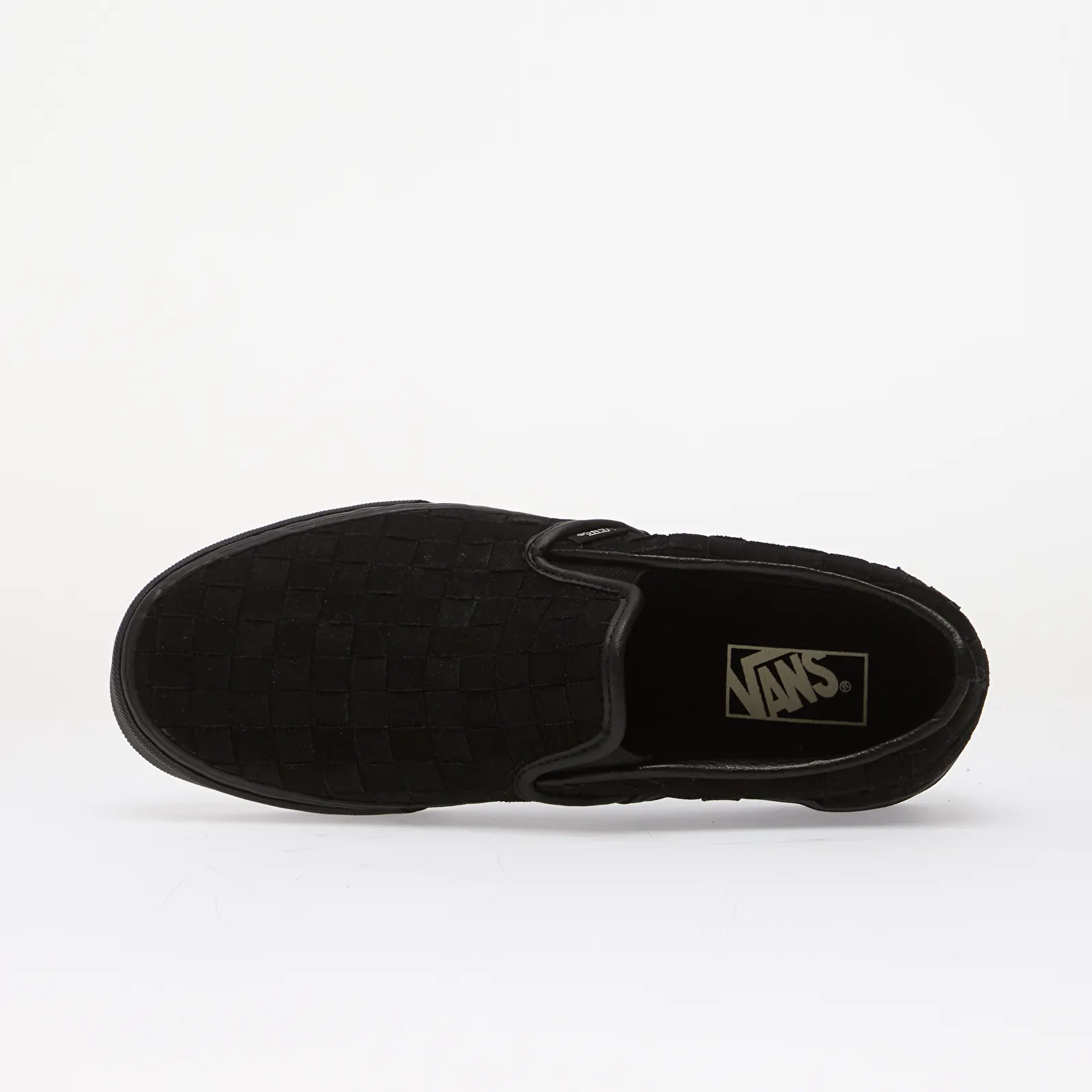 Men's sneakers and shoes Vans Classic Slip-On Woven Suede Black/ Black